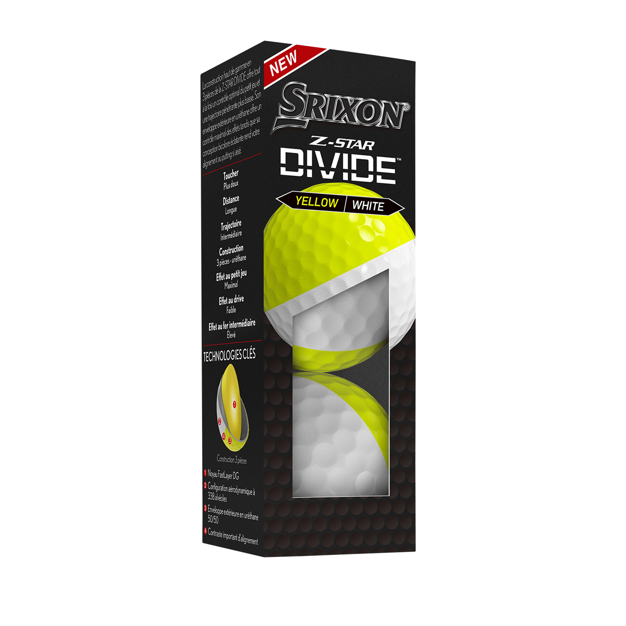 Srixon ZS8 Divide Piłki golfowe