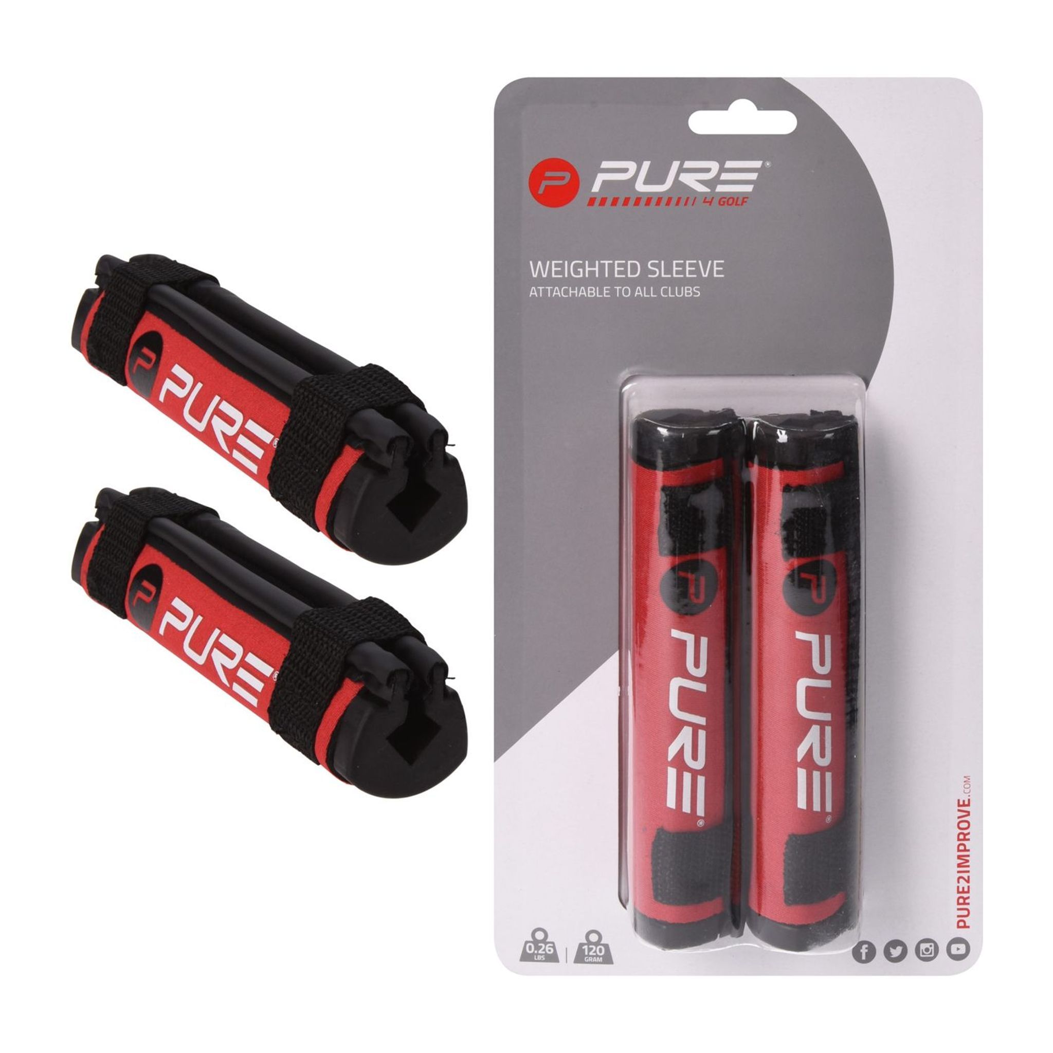 Pure 2 Improve Speed Weights Rot/Schwarz