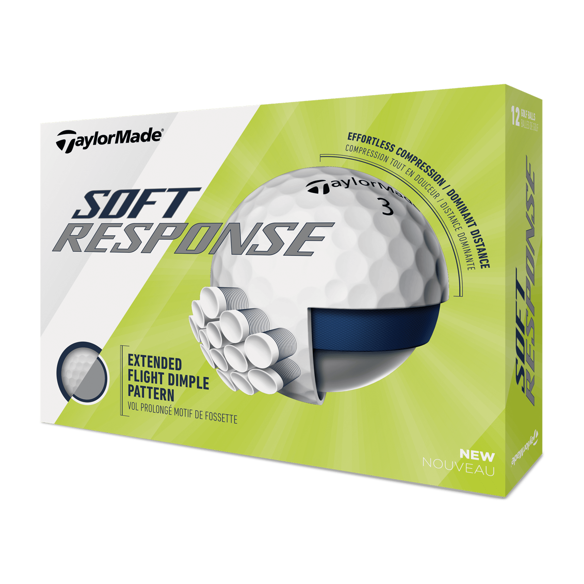 TaylorMade Soft Response (20) [12 piłek] Czerwony