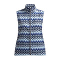 Röhnisch Pocket Wind Vest Zigzag Blue Damska