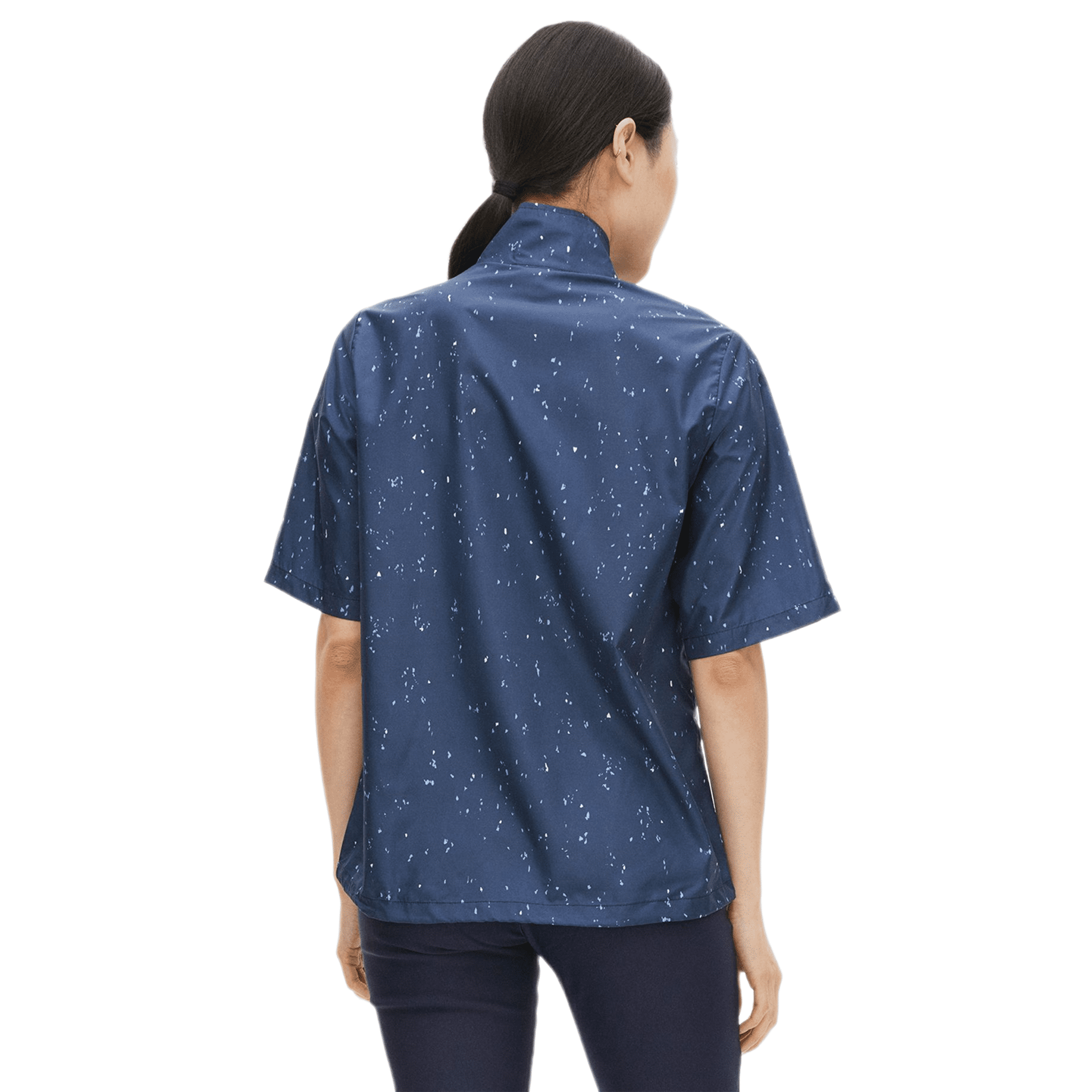 Röhnisch W Wind SS Packable Navy Micro Spot Damen