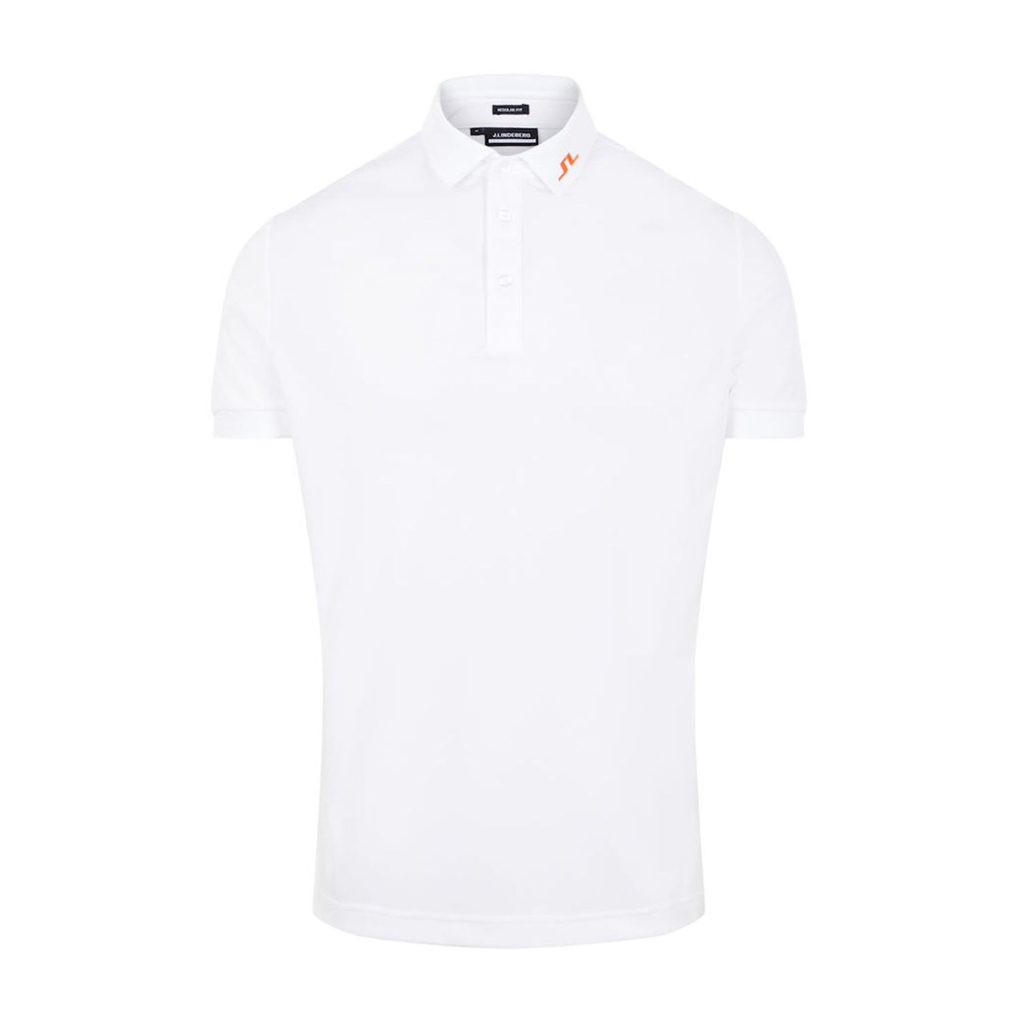 J. Lindeberg M Kv Regular Fit SS Polo White Herren