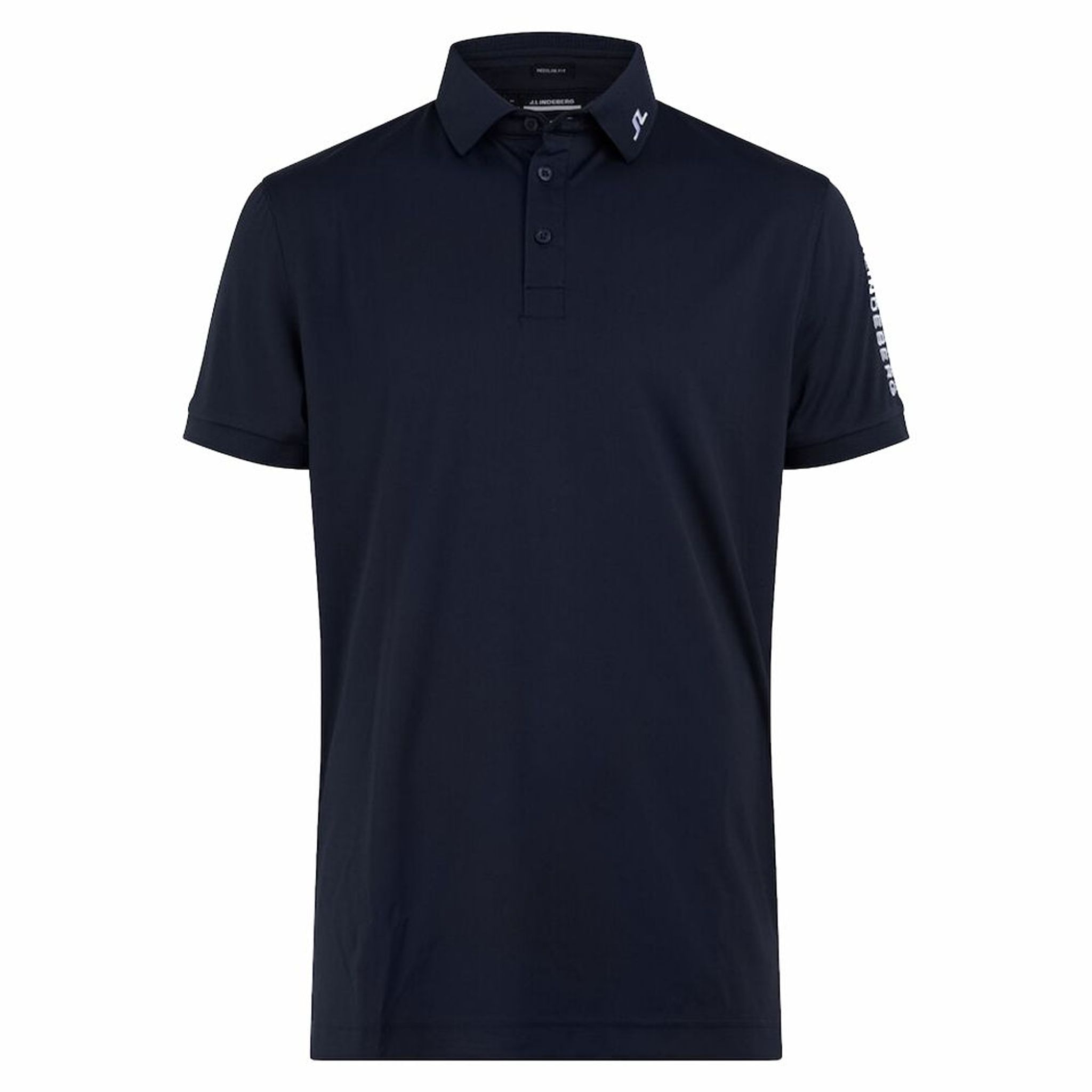 J. Lindeberg M Tour Tech Reg Fit Golf Polo Black Herren