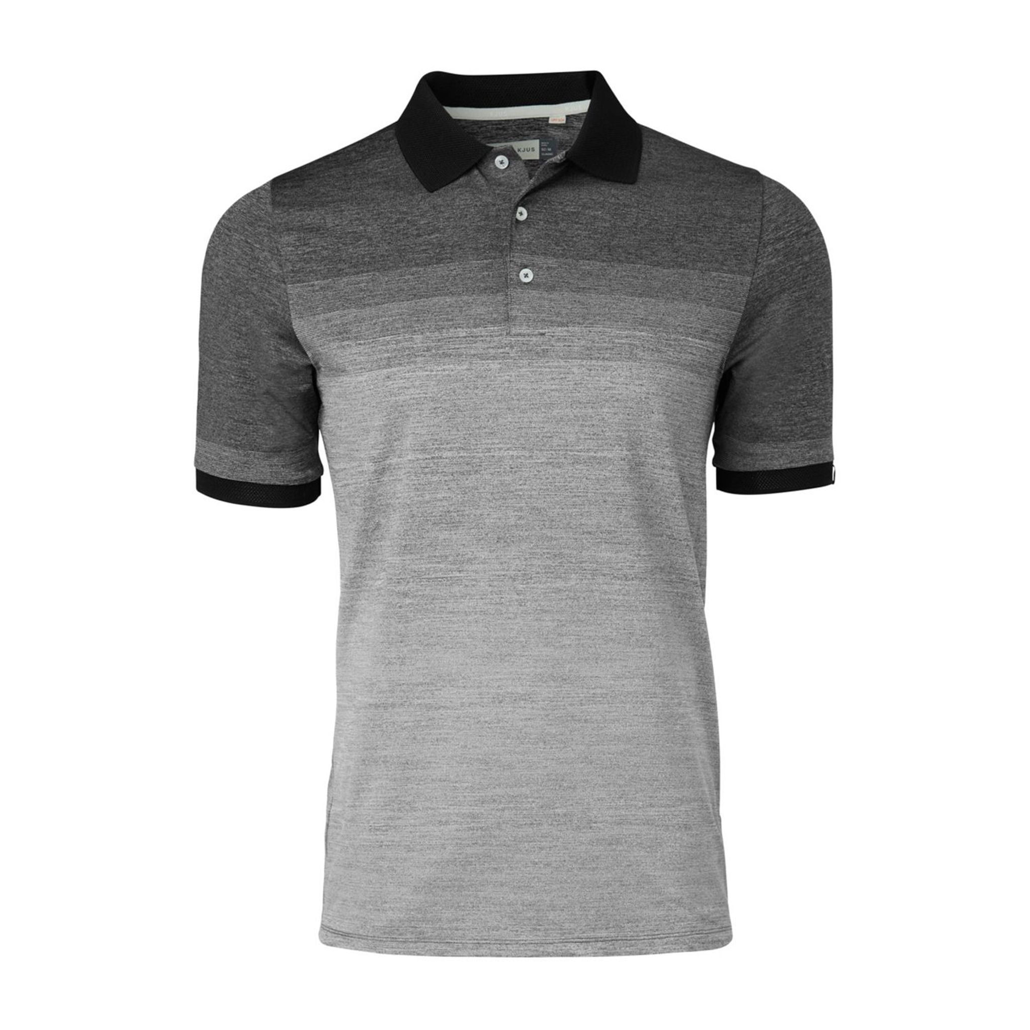 Kjus M Melange Fading SS Polo White Melange Herren