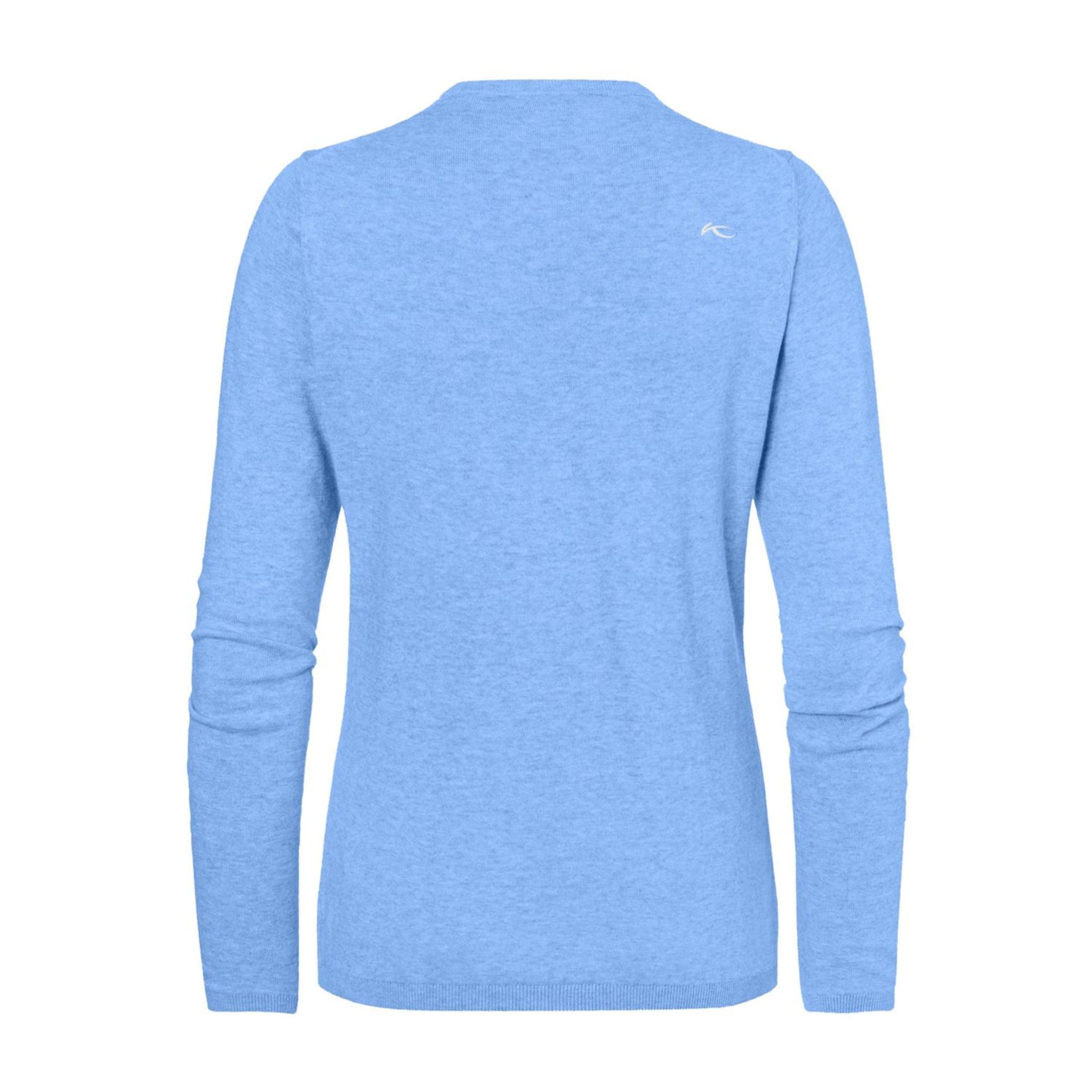 Kjus W Kicki V-Neck Pullover Vista Blue Mel Damen