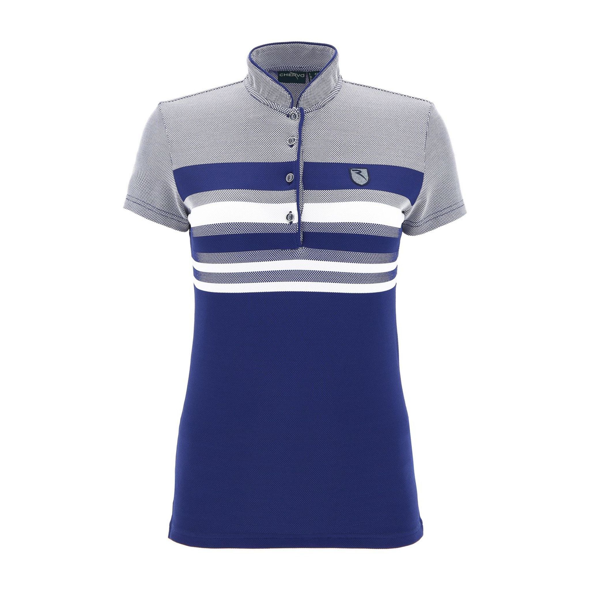 Chervo W Annetta SS Polo Weiß/Blau Damen