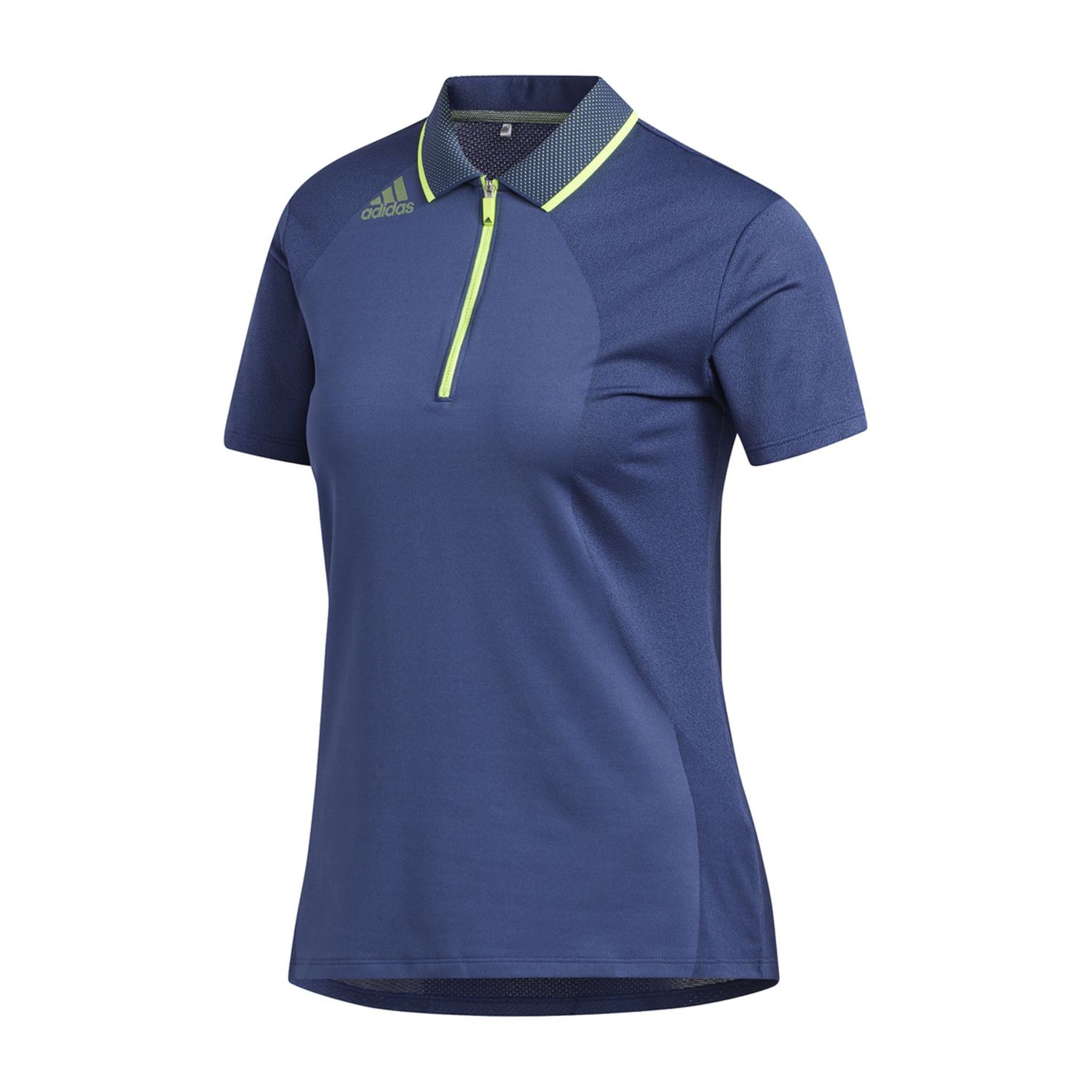 Adidas W Aeroready Engineered SS Polo Tech Indigo Damen