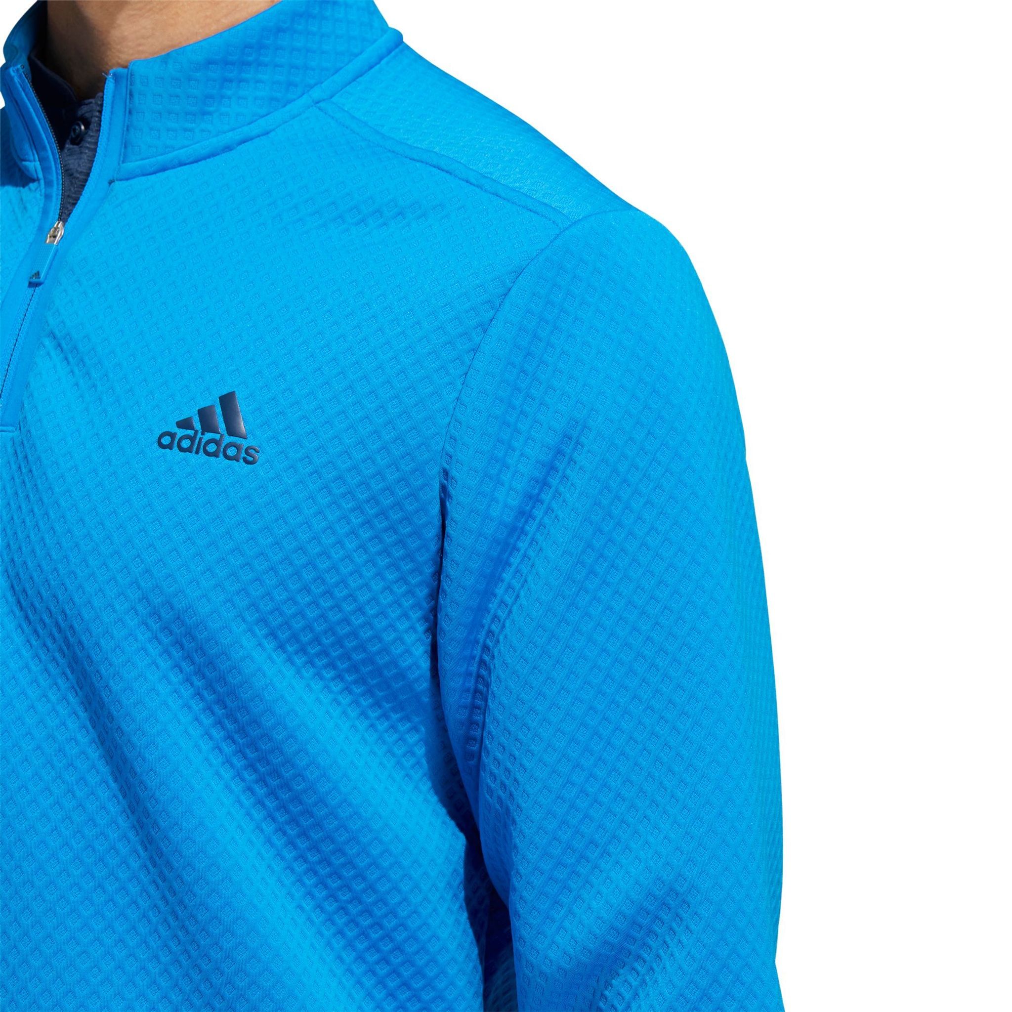 Adidas M Durable Water-Repellent 1/4 Zip Pullover Blue Ru Herren