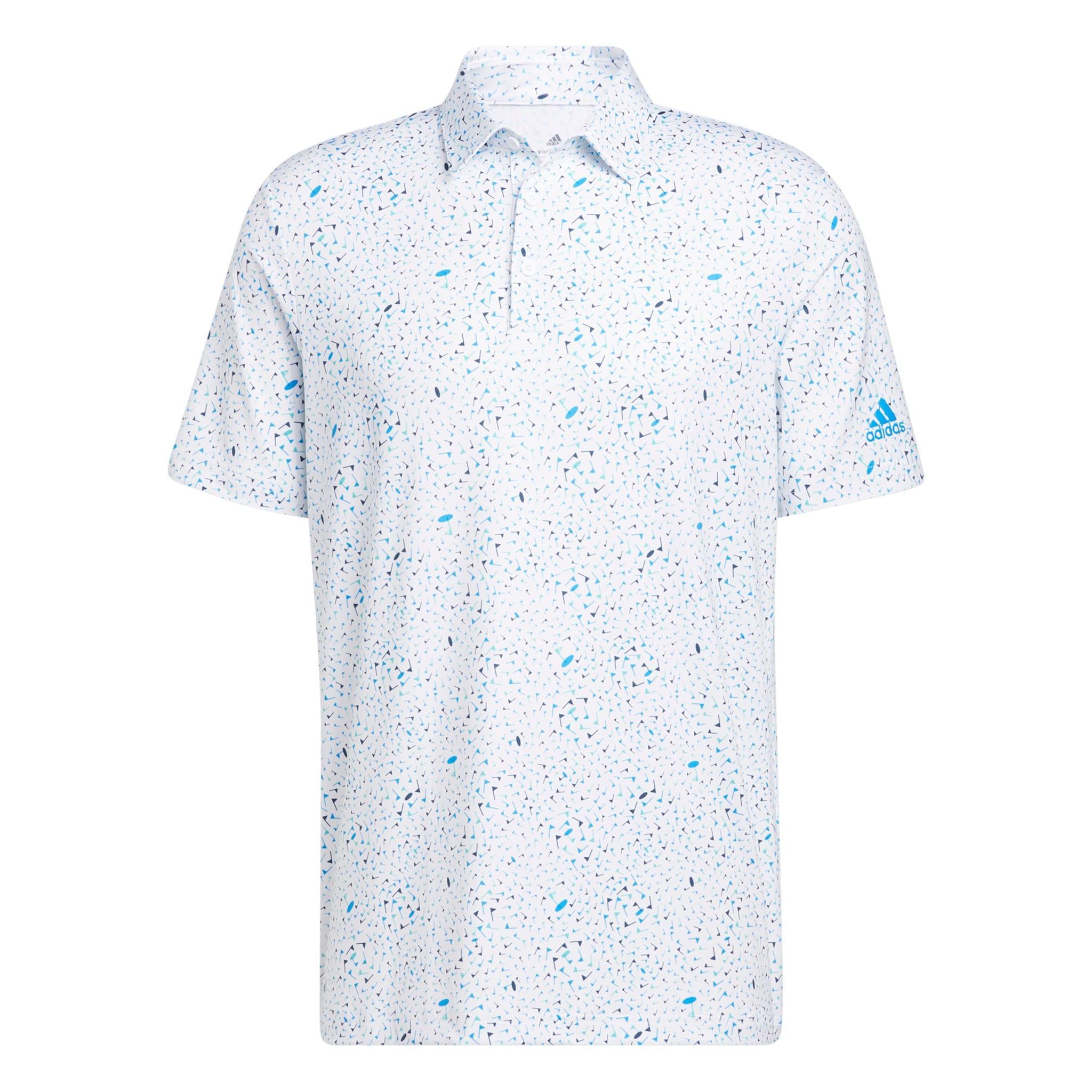 Adidas M Polo Flag Print Blue Rush/Semi Mint Rush/Crew Na Herren