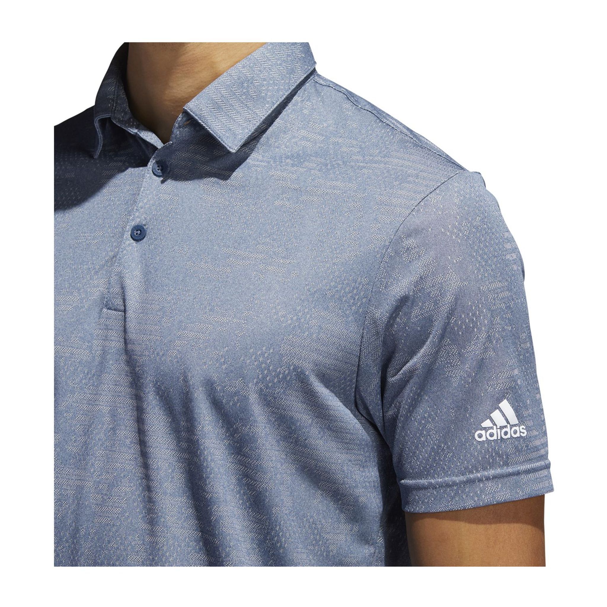 Adidas Camo SS Polo Navy/Grau Herren