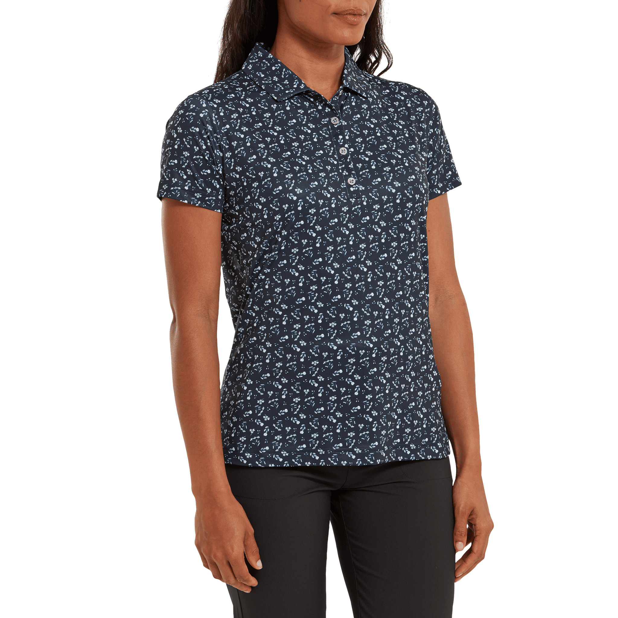 Footjoy Floral Print Poloshirt Damen