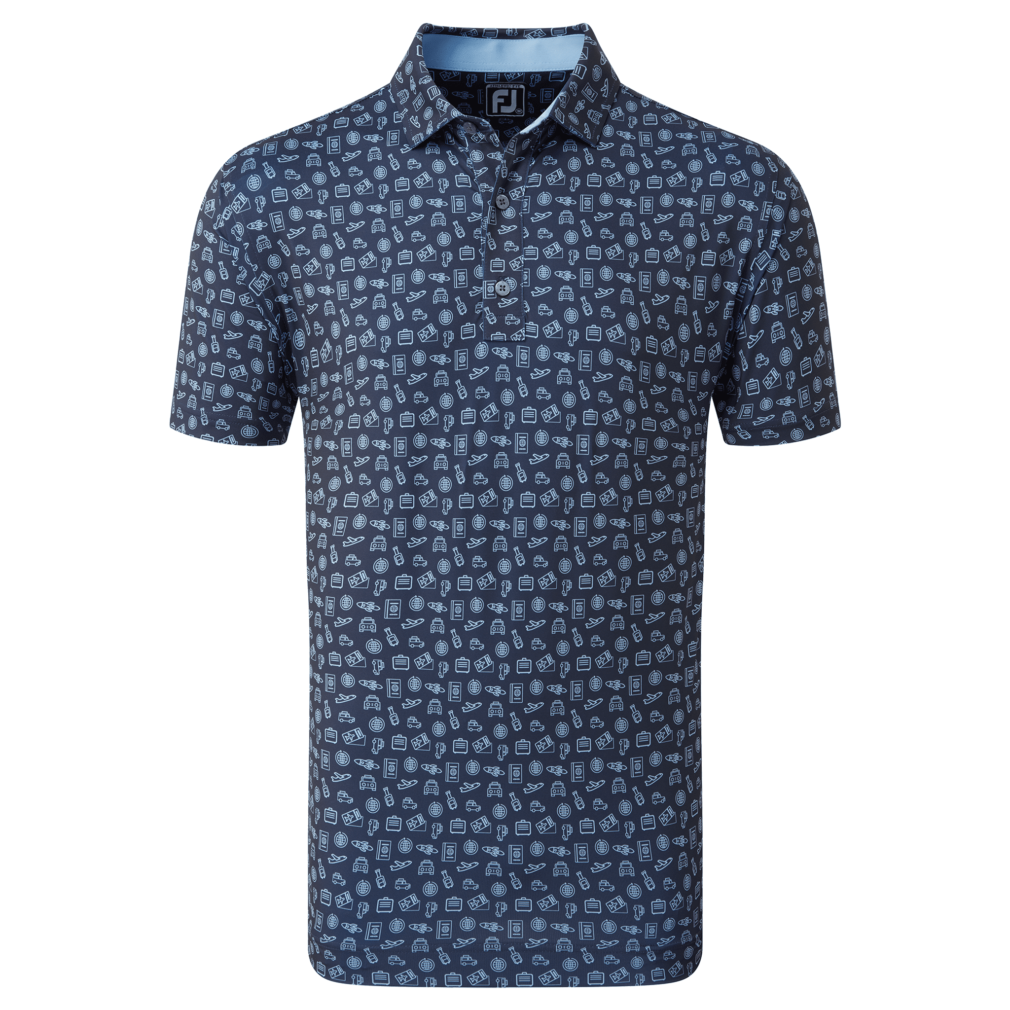 Footjoy Travel Print Polo Herren