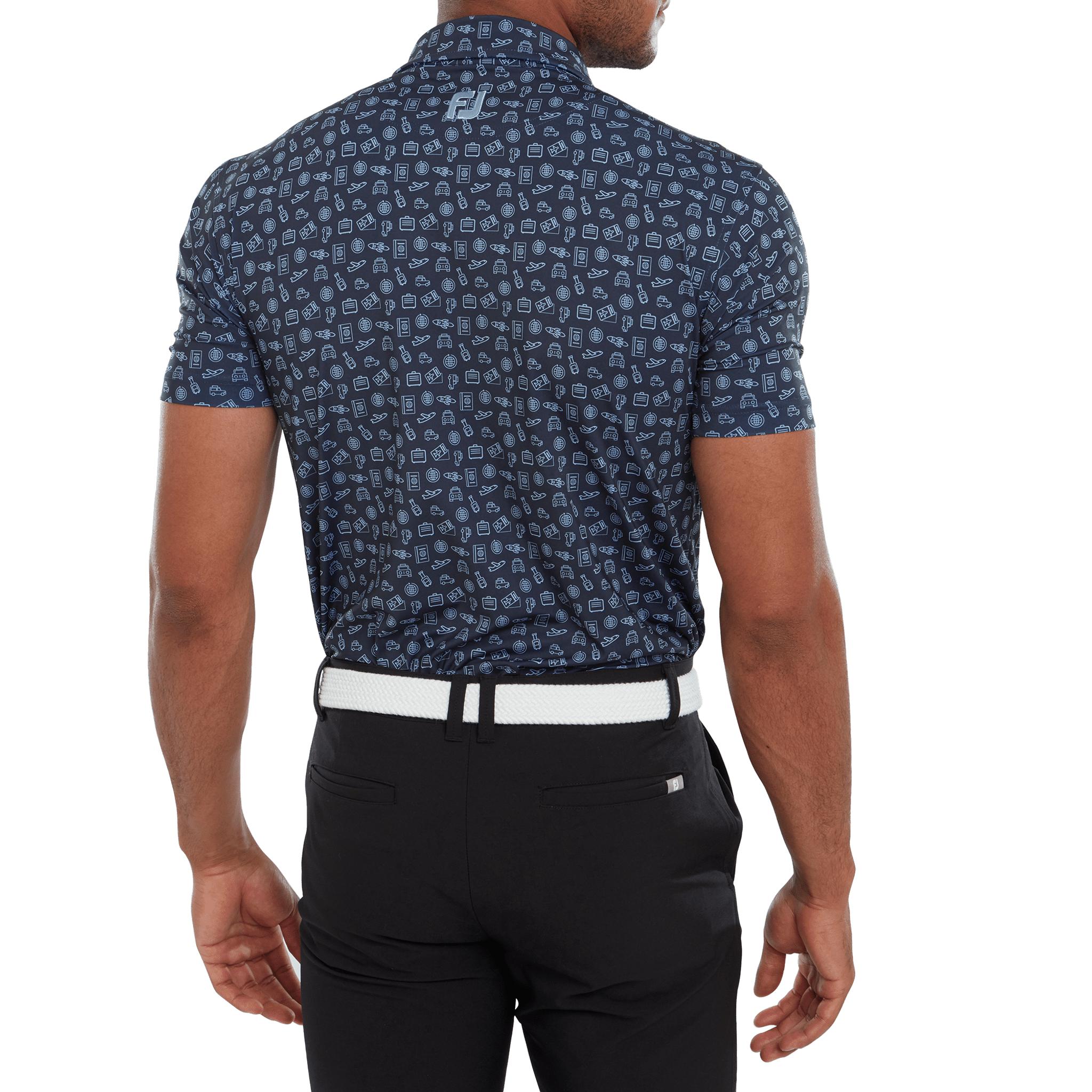 Footjoy Travel Print Polo Męskie