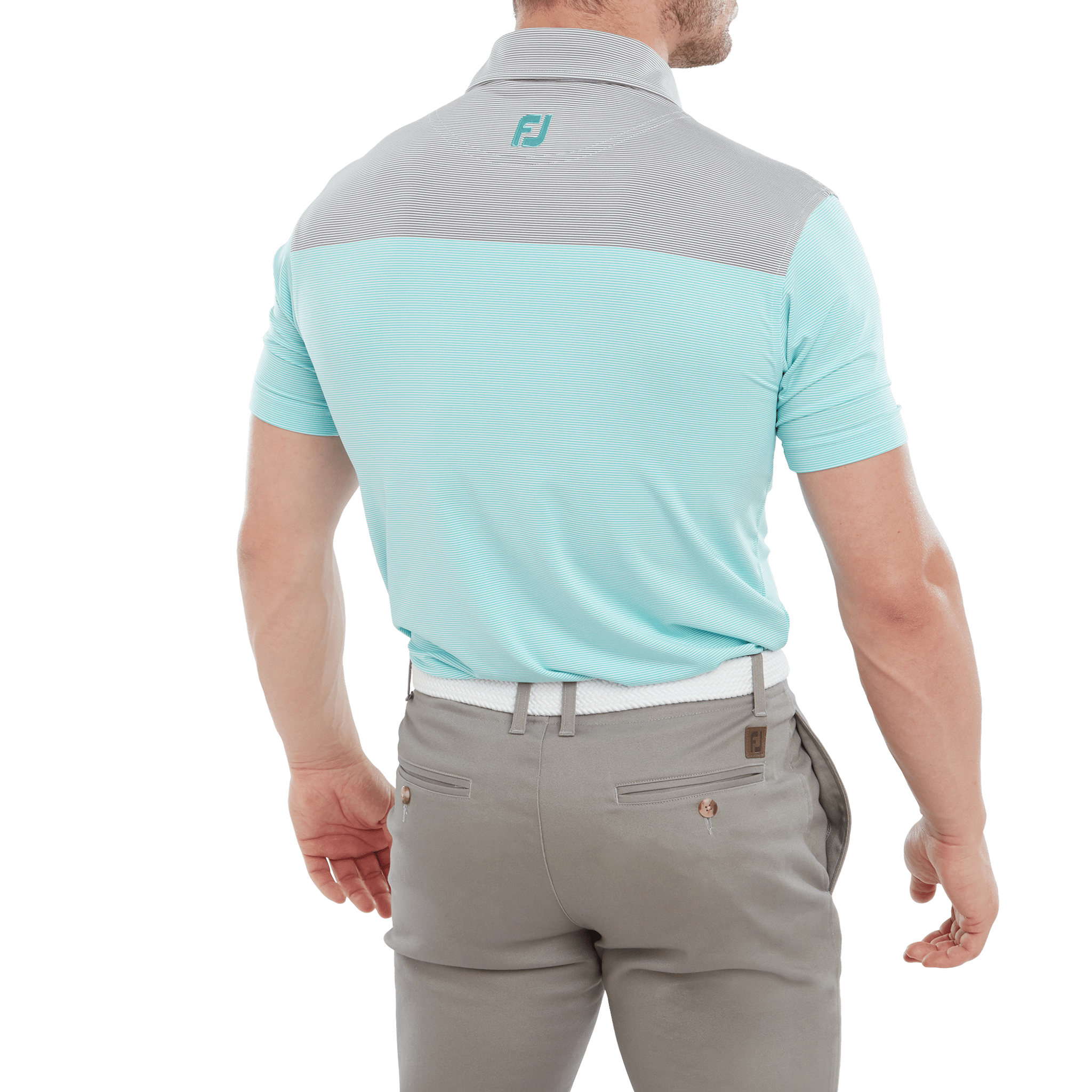 Footjoy End-on-End Block Poloshirt Herren