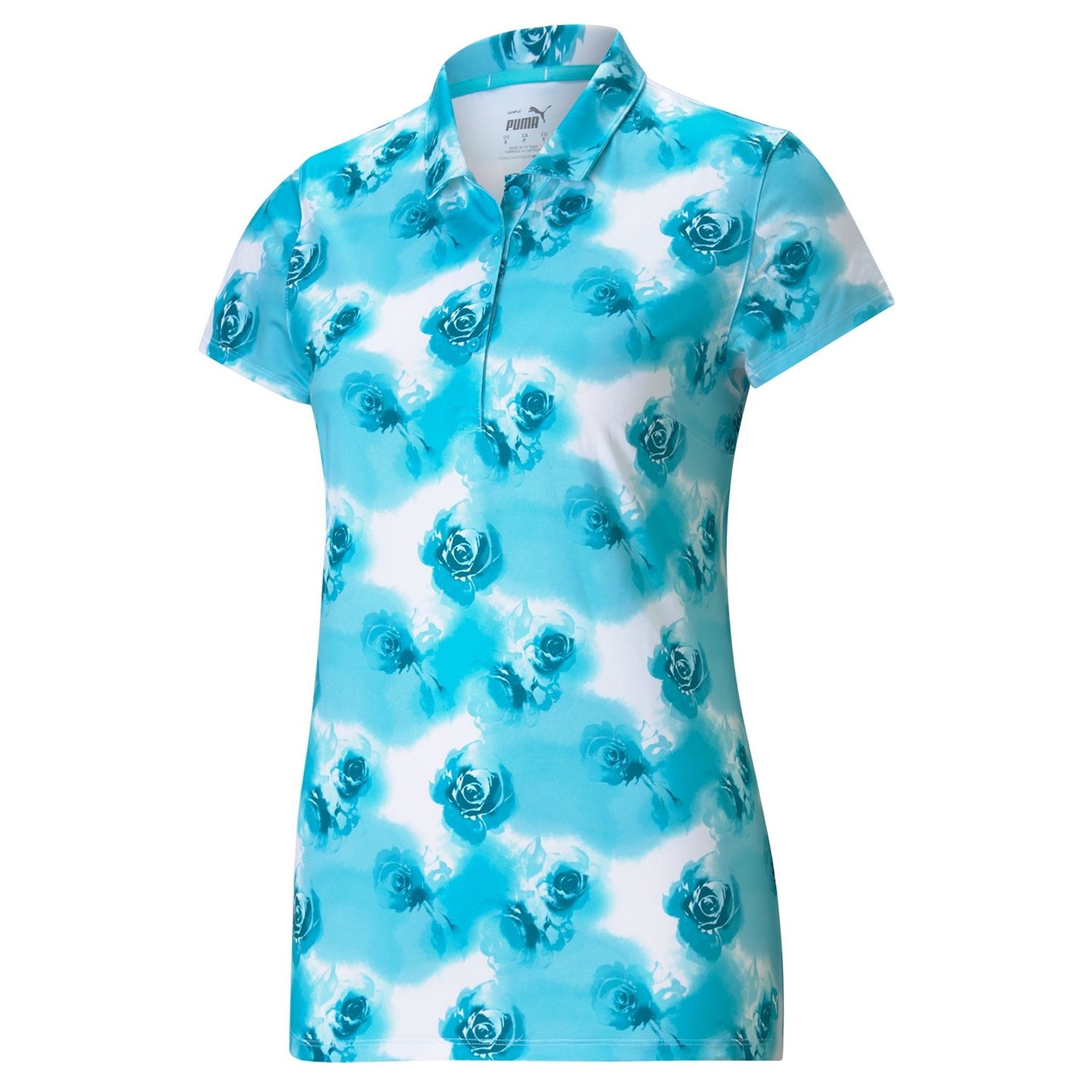 Puma Cloudspun Watercolor Floral Polo Damskie