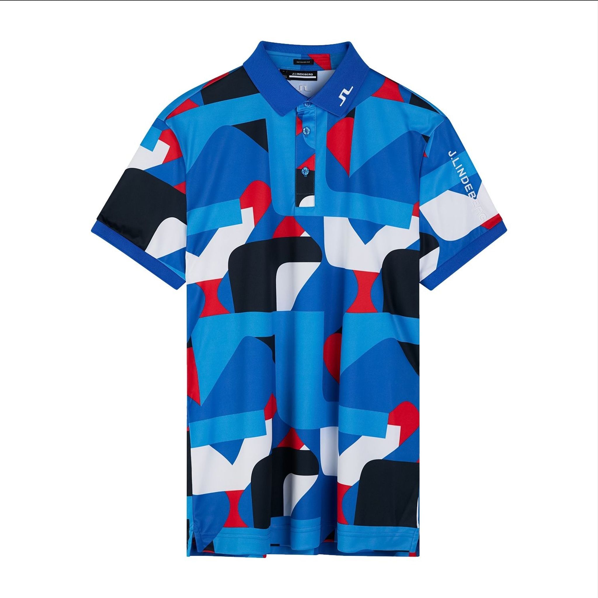 J. Lindeberg Tour Tech Print Polo Herren