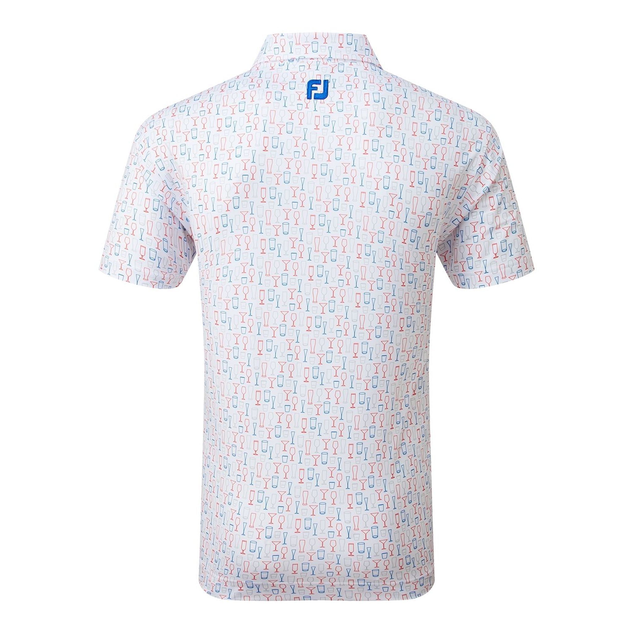 Footjoy Glass Print Lisle Poloshirt Herren