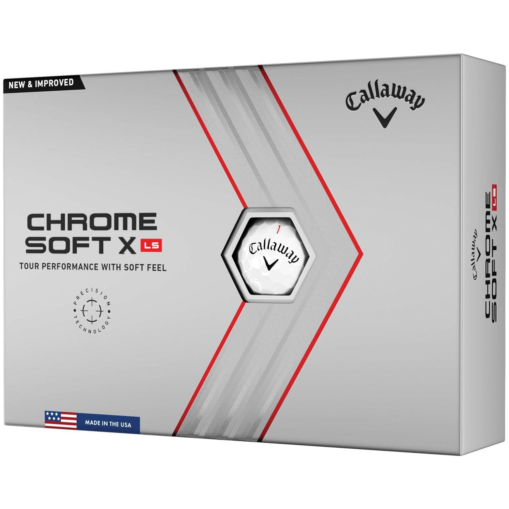 Piłki golfowe Callaway Chrome Soft X LS