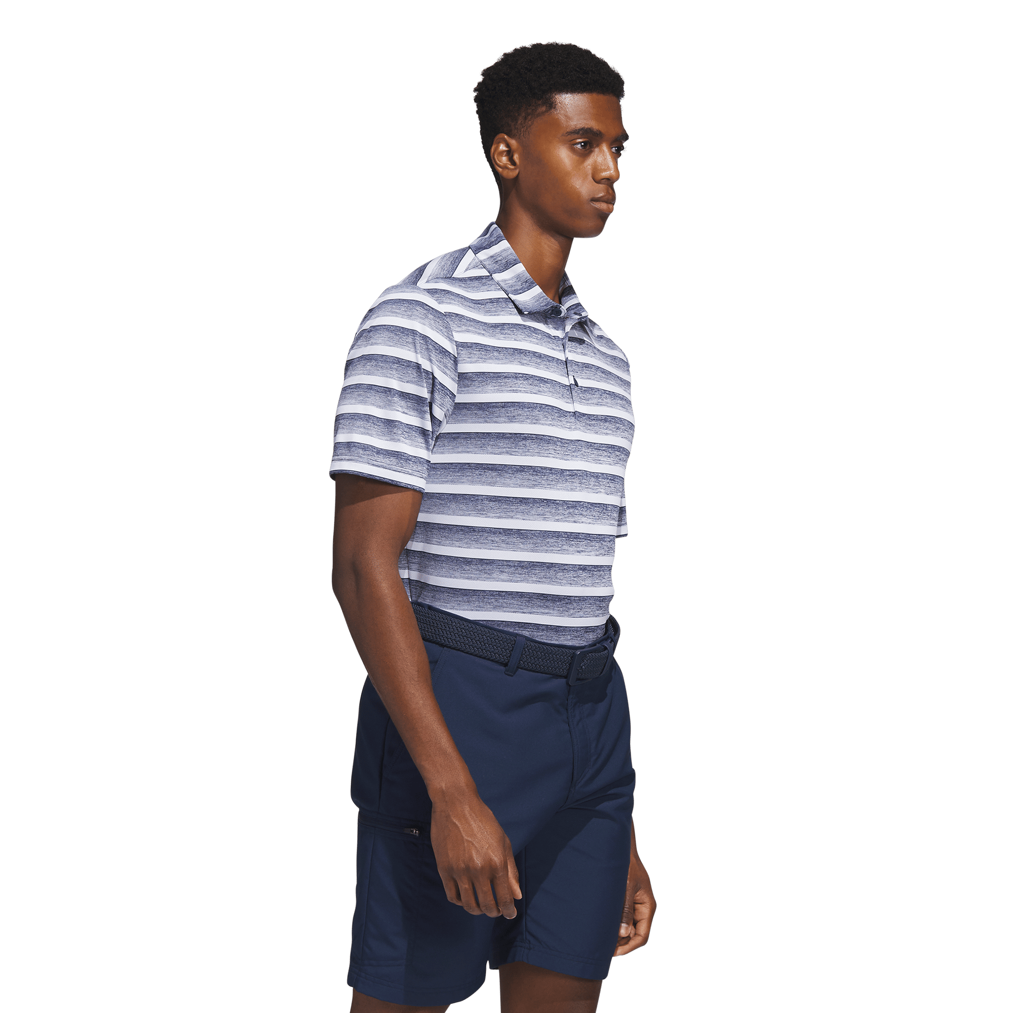 Adidas Two-Color Stripe Poloshirt Herren