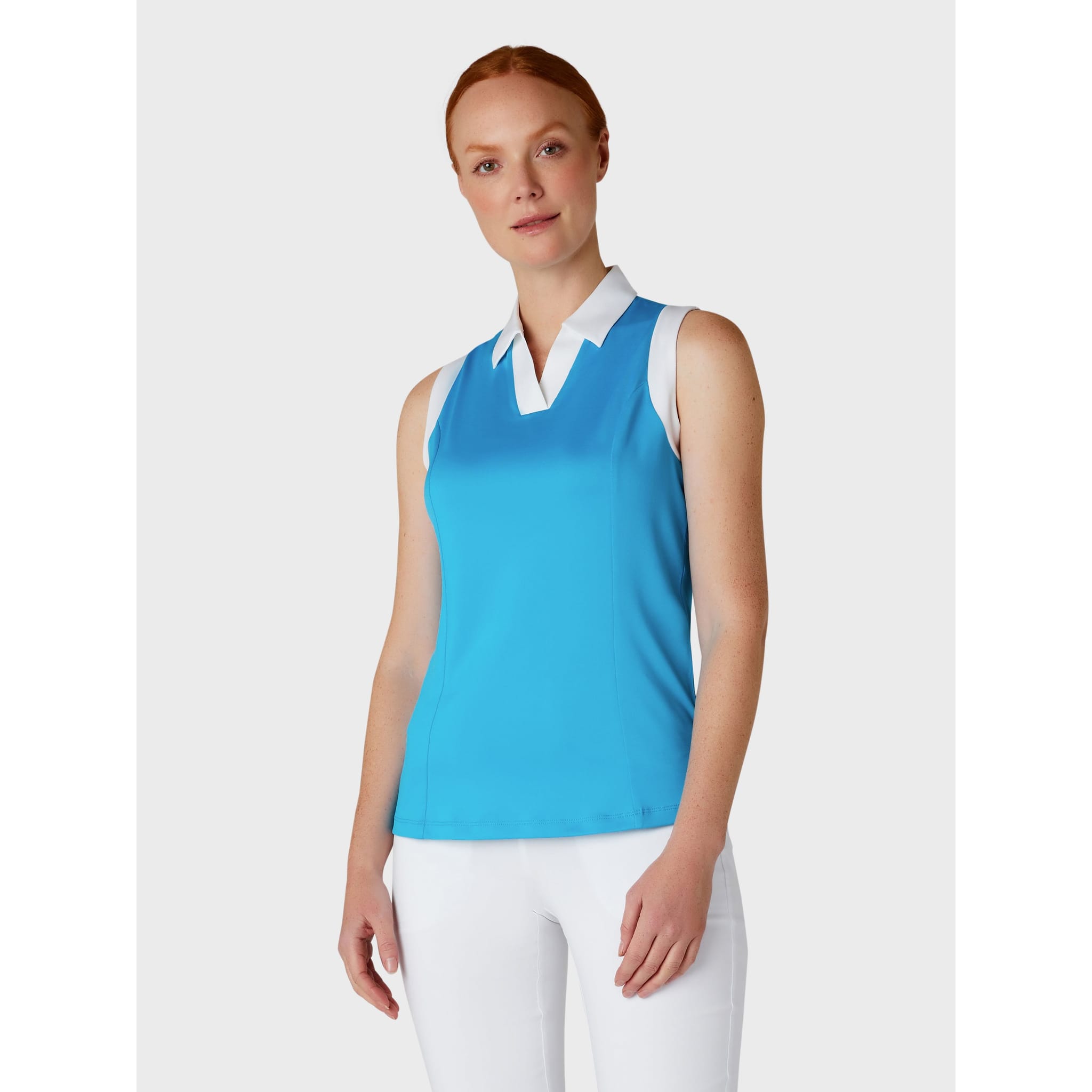 Callaway Sleeveless Colorblock Polo Damen