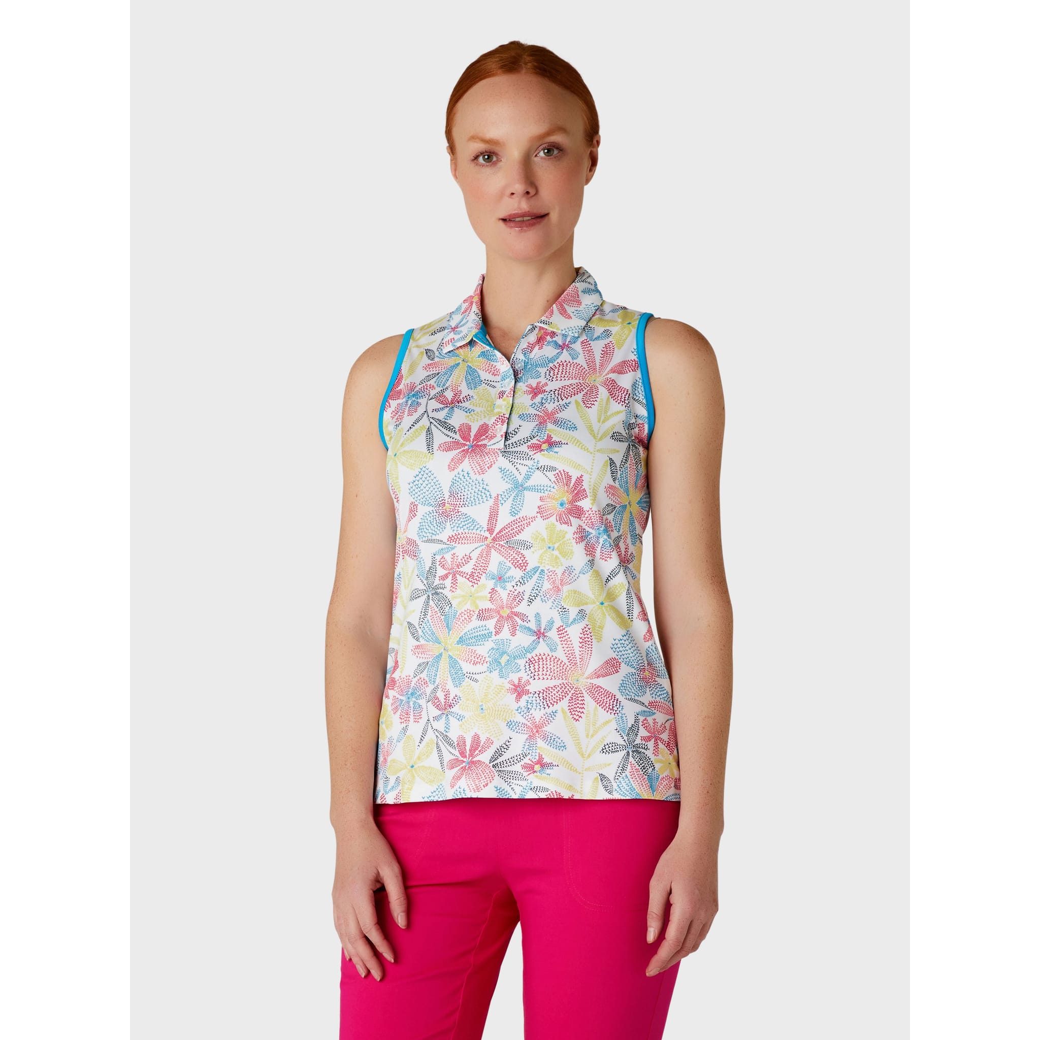 Callaway Chev Foral Sleeveless Shirt Damen