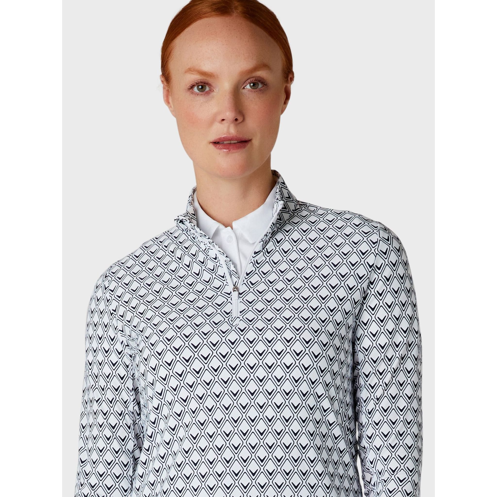 Callaway Essential Chev Geo Print Shirt Damen