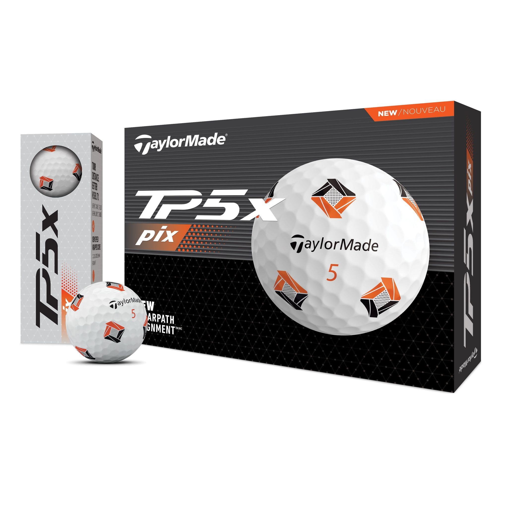 TaylorMade TP5x pix 3.0 Golfbälle