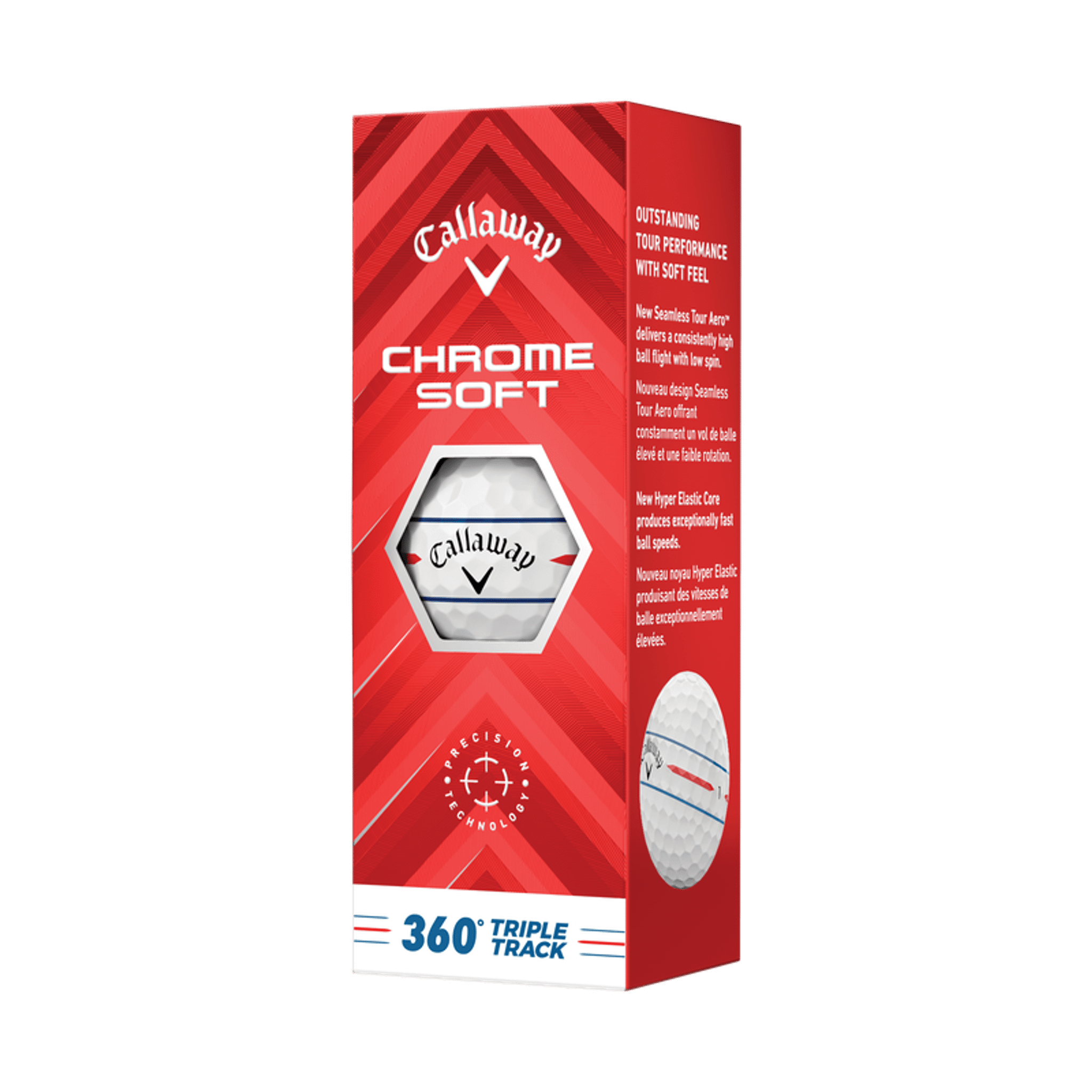 Callaway Chrome Soft 360 Triple Track Piłki golfowe (2024)