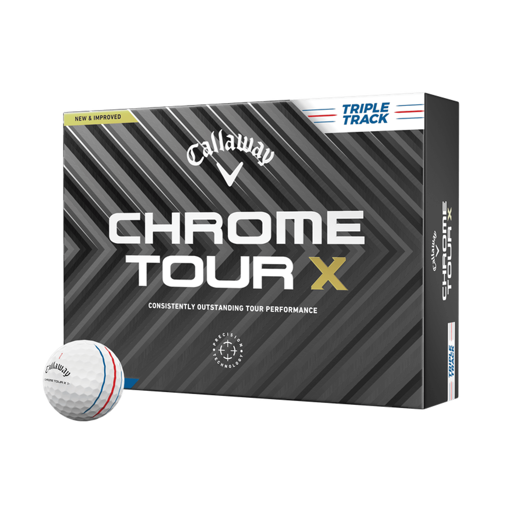 Callaway Chrome Soft Tour X Triple Track [12 Stück] Golfbälle (2024)