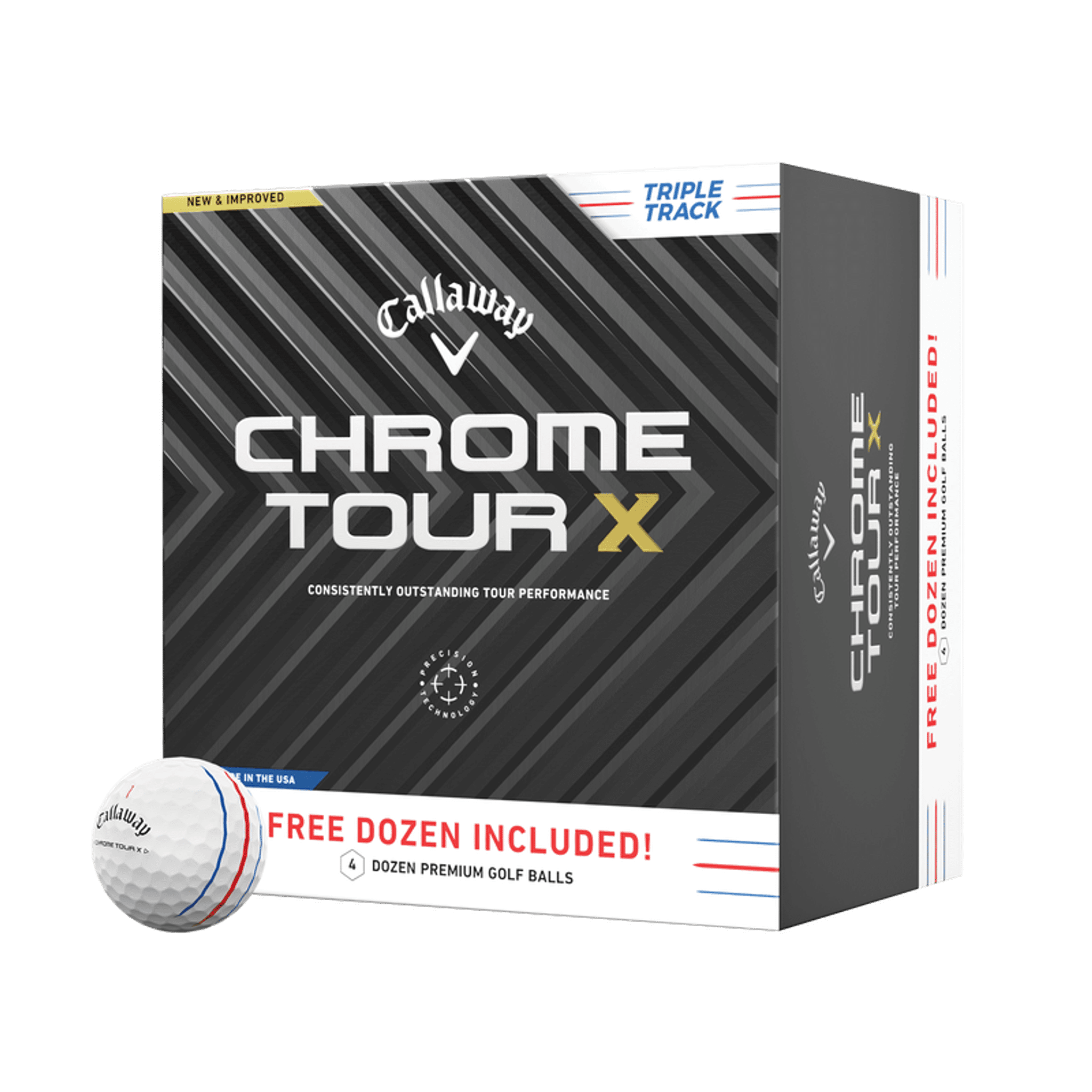 Callaway Chrome Tour X Triple Track [48 sztuki] Piłki golfowe (2024)