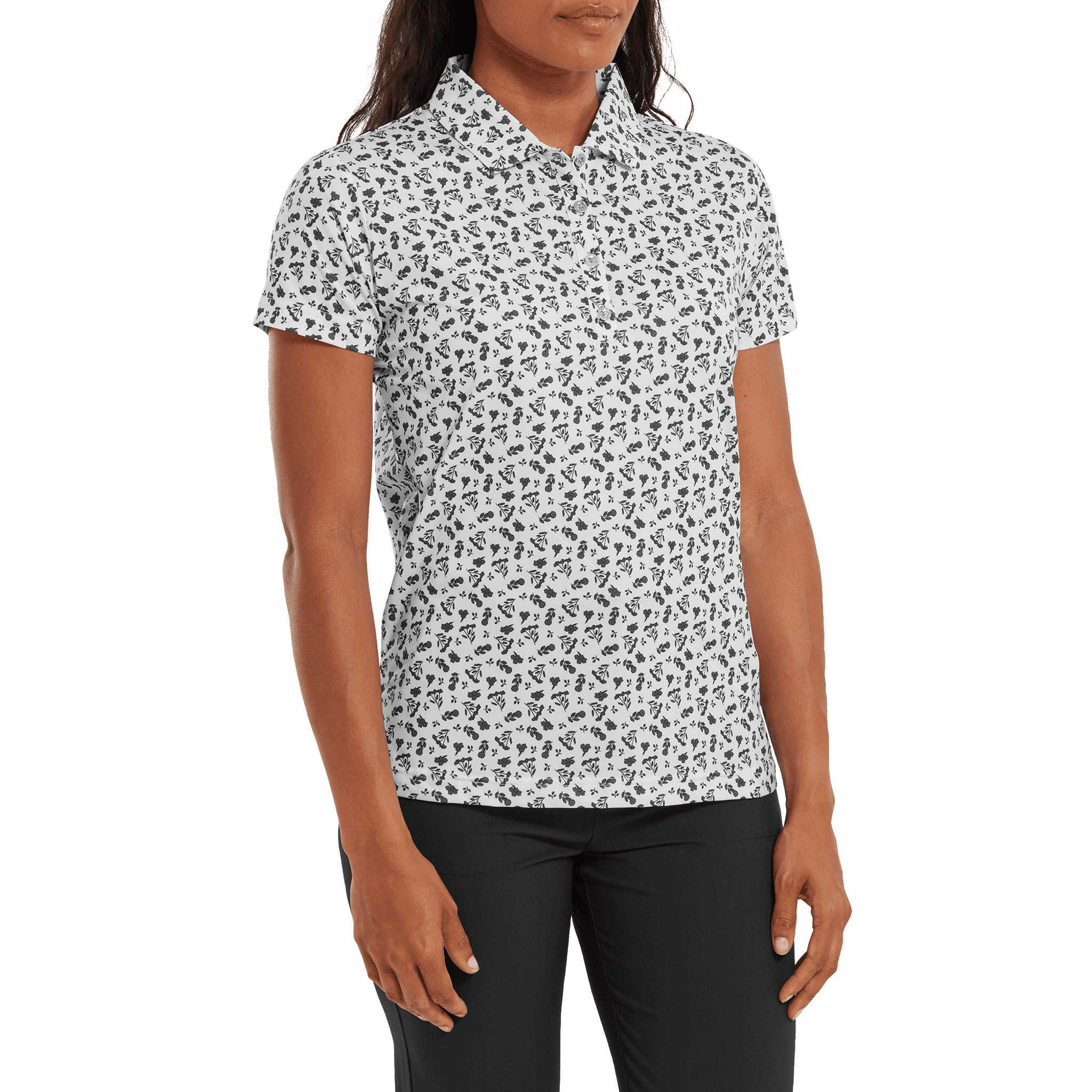 Footjoy Floral Print Koszulka Polo Damska