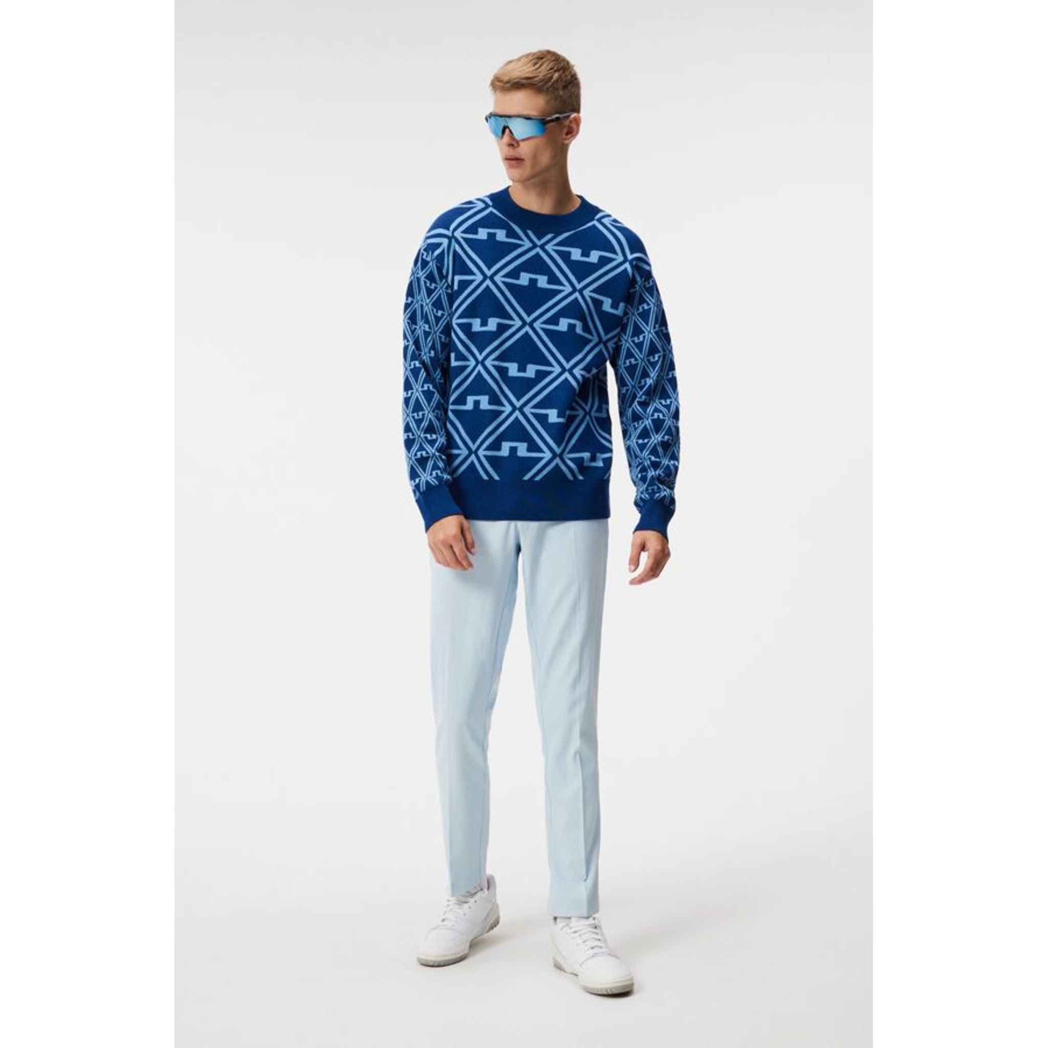 J. Lindeberg Isaac Jaquard Knitted Sweater Herren