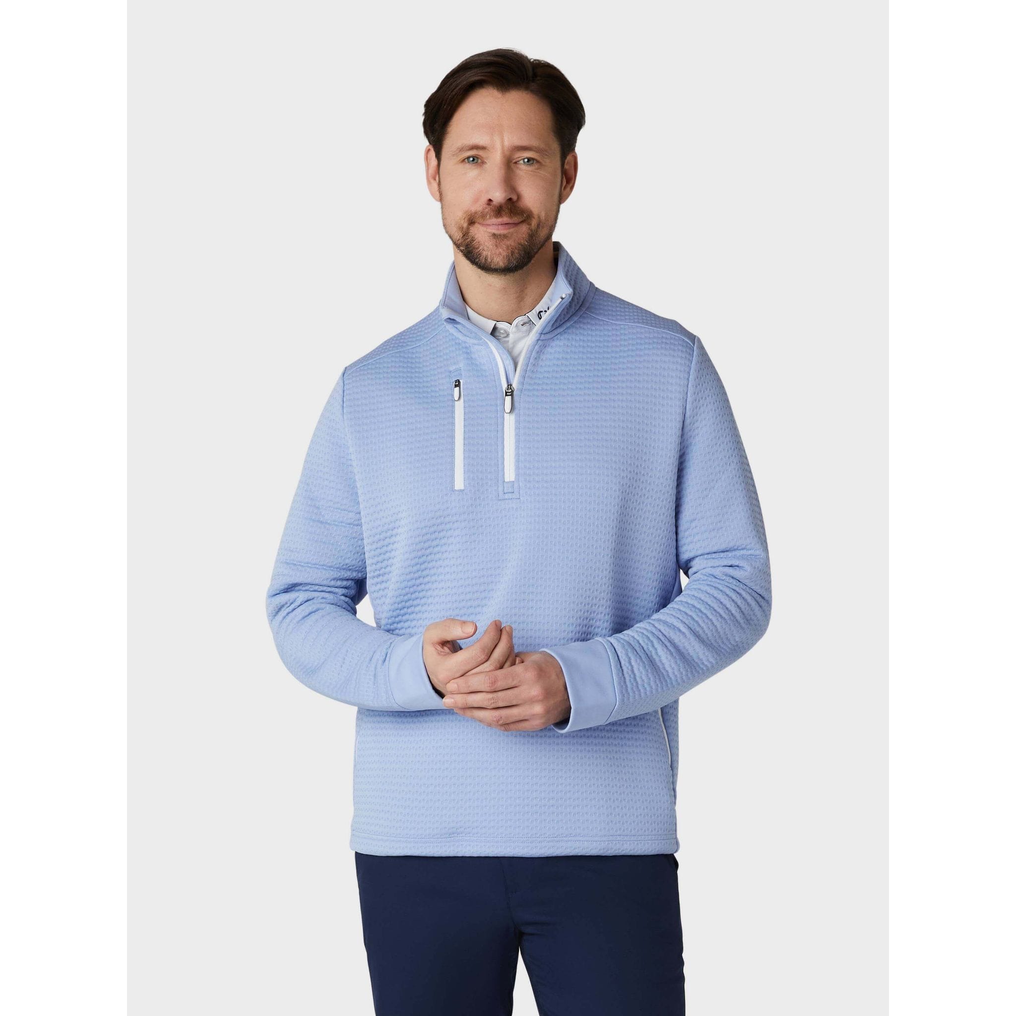 Callaway Midweight Textured 1/4 Zip Fleece Herren