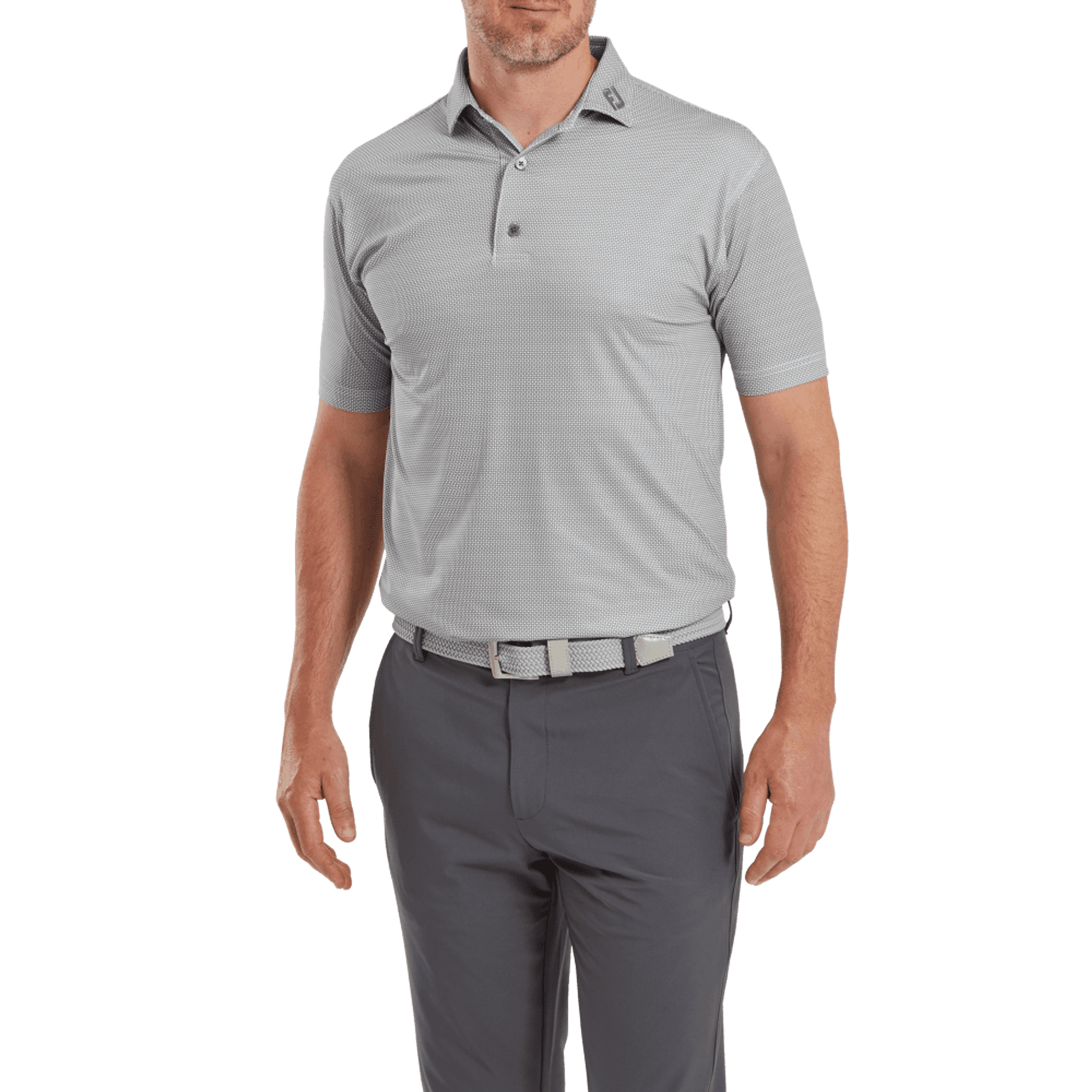 Footjoy Octagon Print Lisle Koszulka Polo dla Mężczyzn