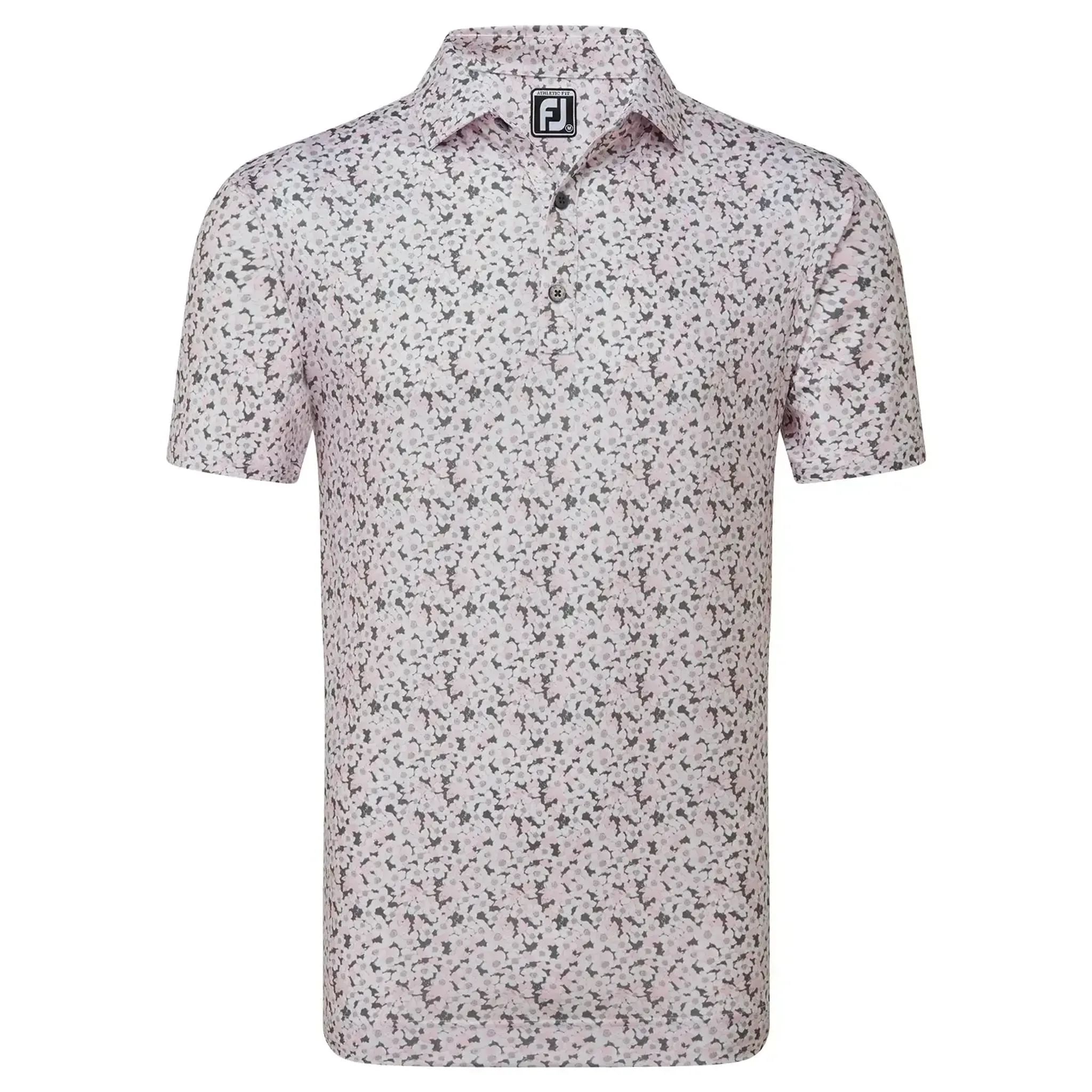 Footjoy Primrose Print Lisle Koszulka Polo Męska