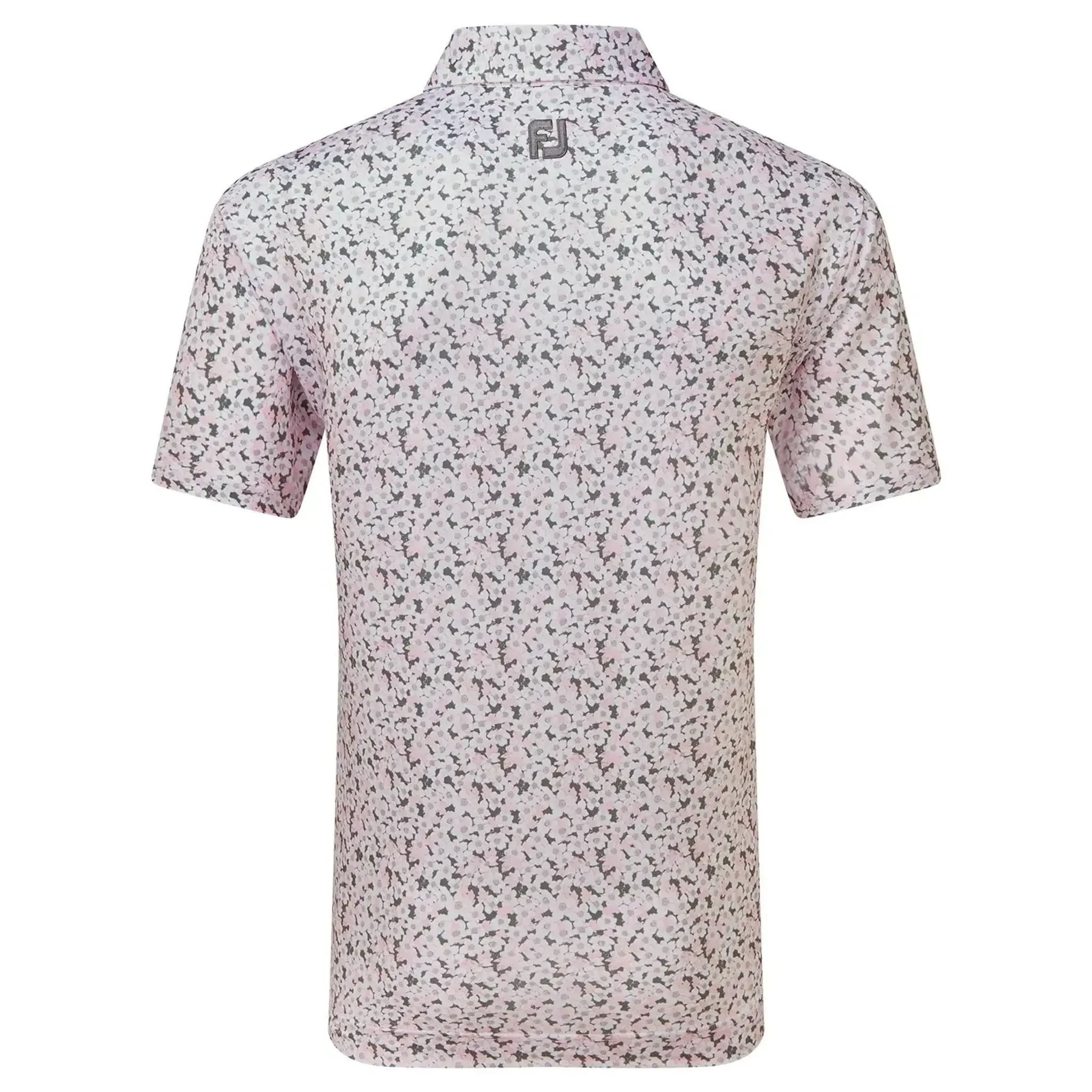 Footjoy Primrose Print Lisle Koszulka Polo Męska