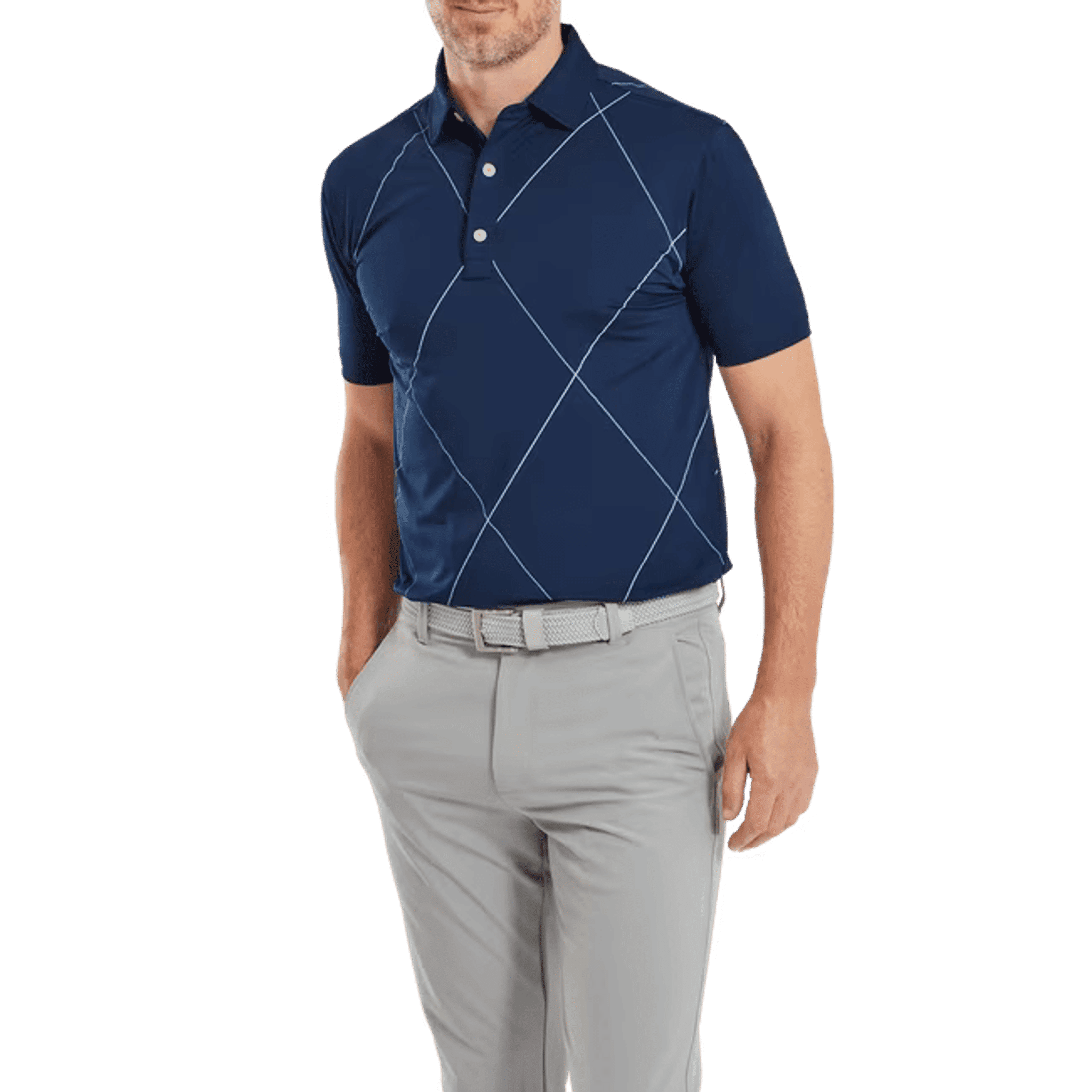 Footjoy Raker Print Lisle Koszulka polo męska