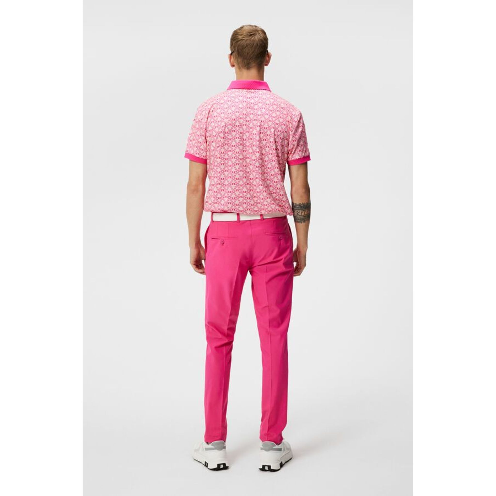 J. Lindeberg Tour Tech Reg Fit Print Polo Męskie