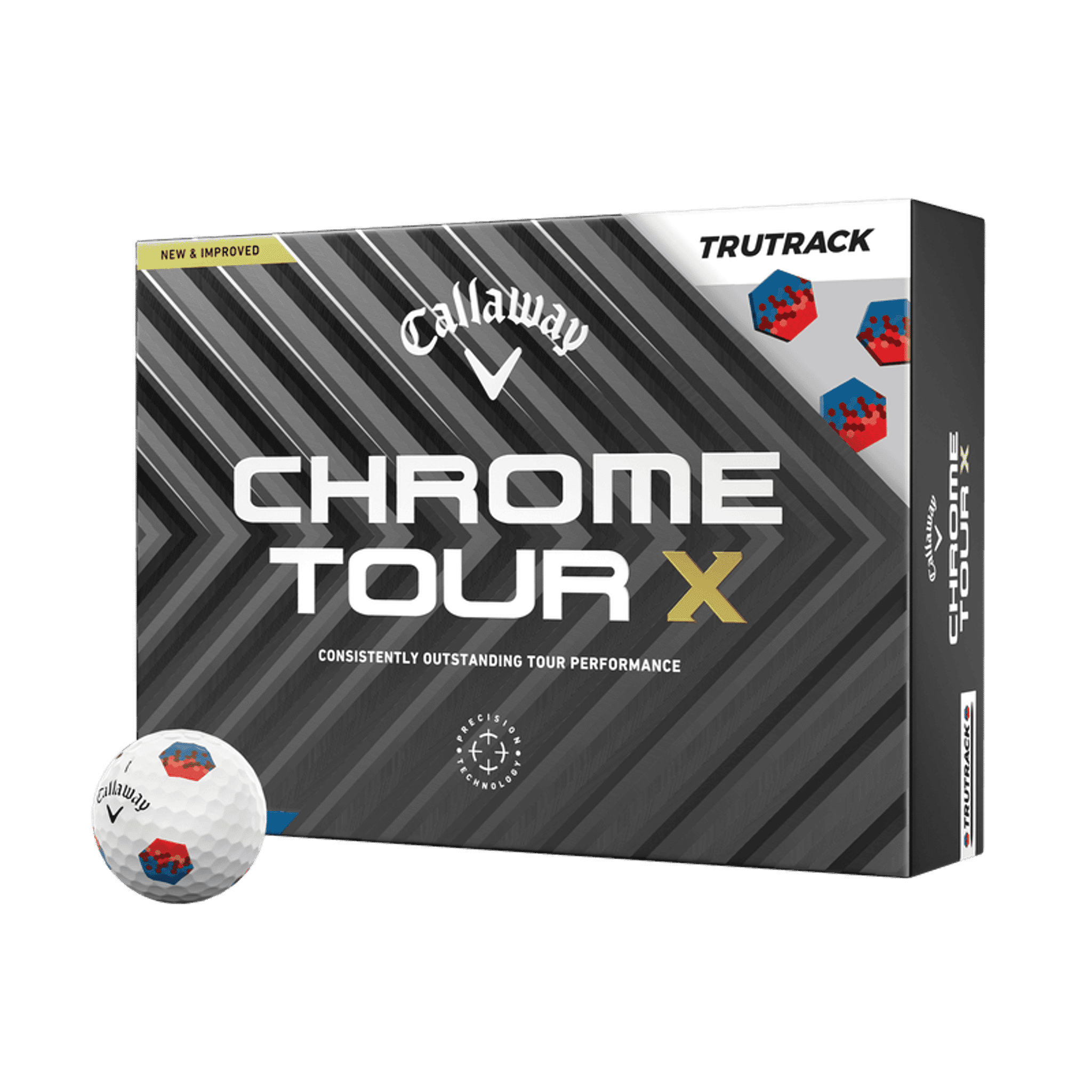 Callaway Chrome Tour X TruTrack [12 sztuk] Piłki golfowe (2024)