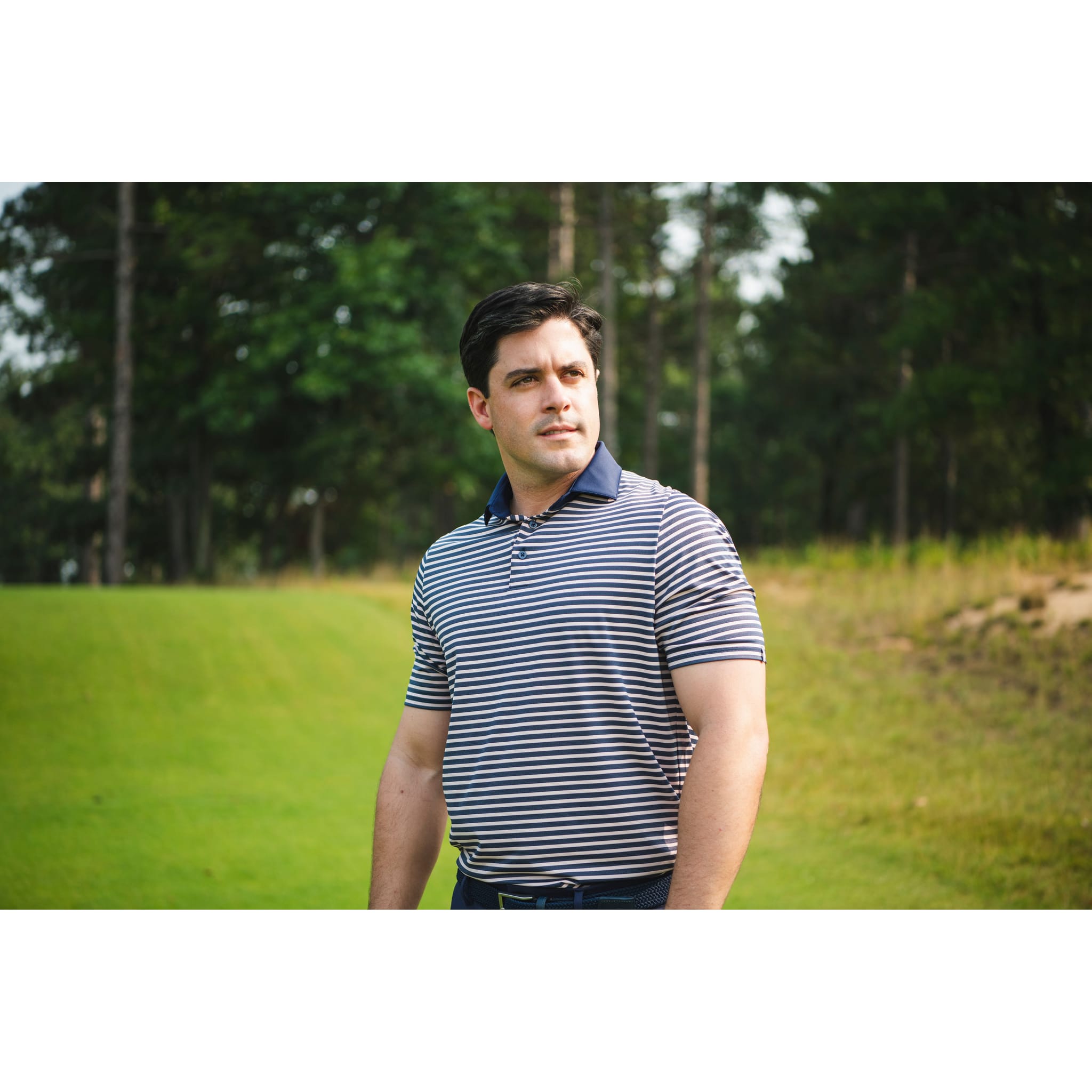 Kjus Luis Multi Stripe S/S Golf Polo