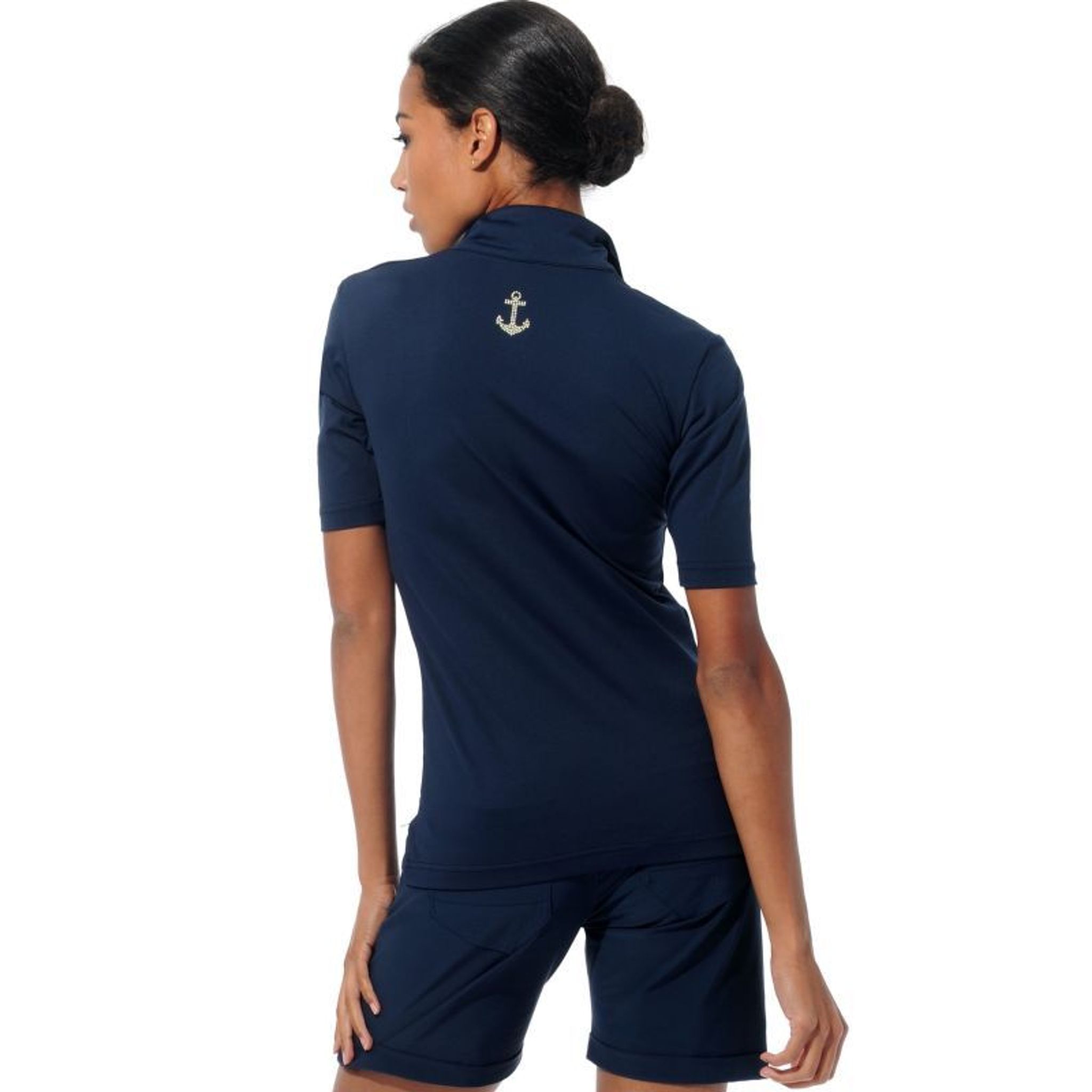 MDC Sportwear W Polo SL Merlyn Navy Damskie